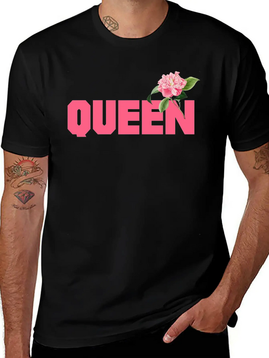 Queen Comfortable Minimalist Graphic Tee – Summer Style Essential