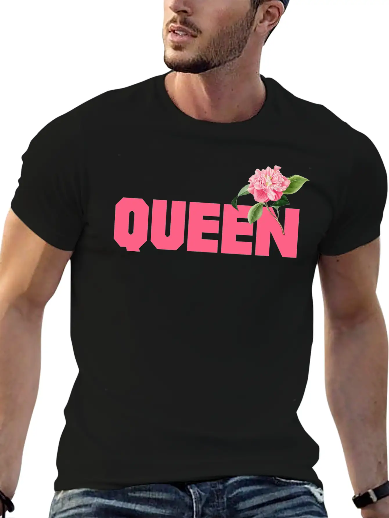 Queen Comfortable Minimalist Graphic Tee – Summer Style Essential
