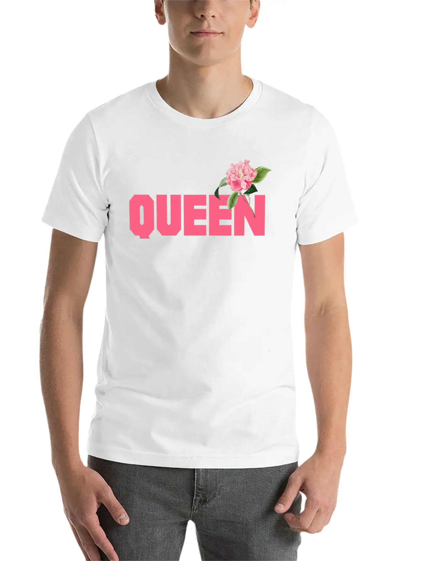 Queen Comfortable Minimalist Graphic Tee – Summer Style Essential
