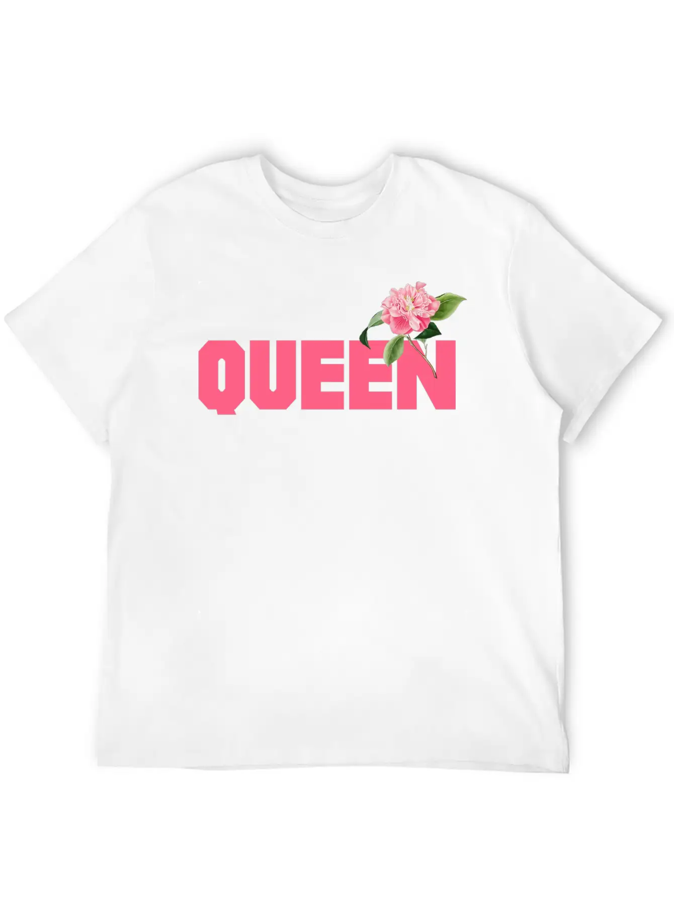 Queen Comfortable Minimalist Graphic Tee – Summer Style Essential