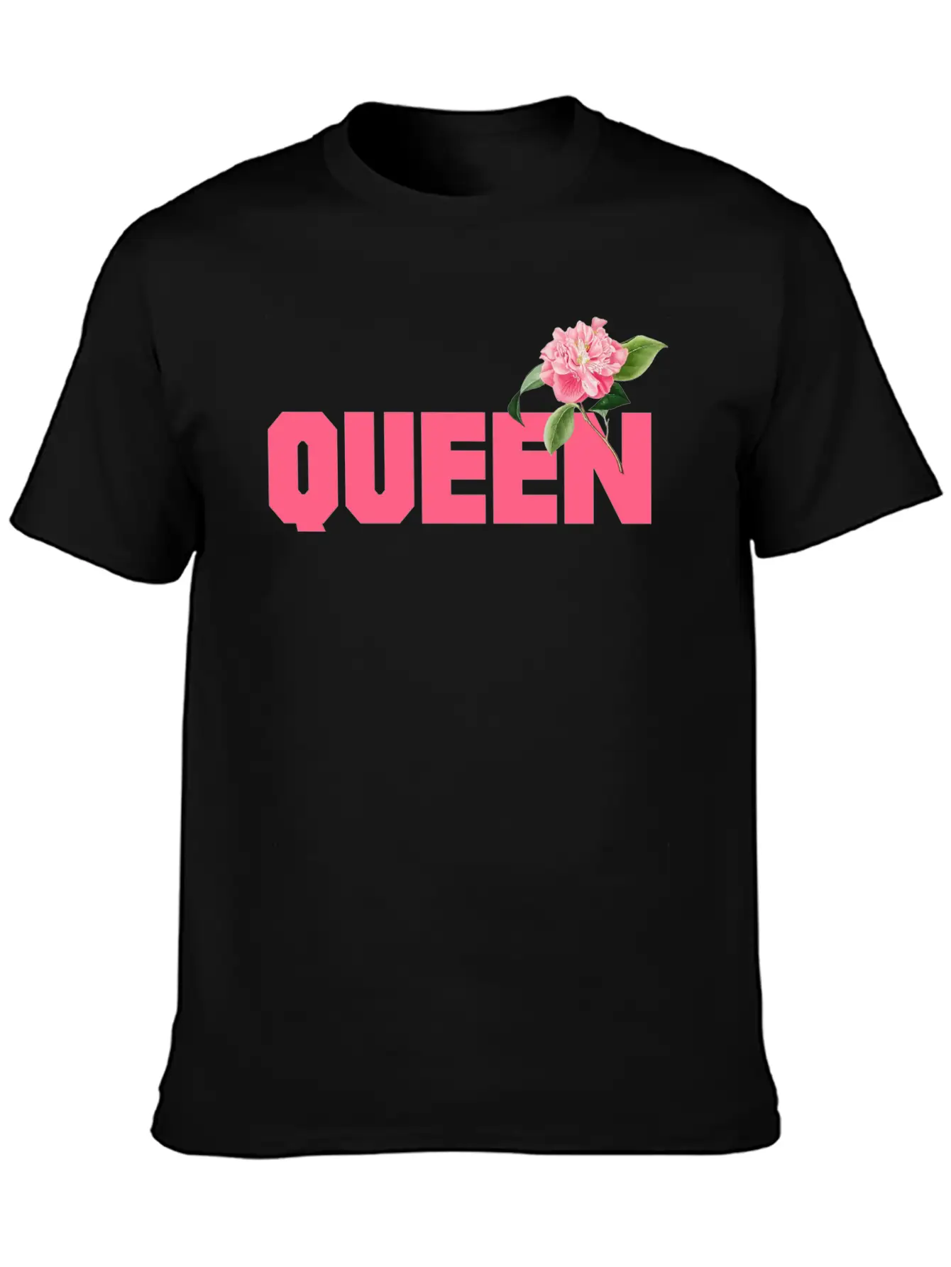 Queen Comfortable Minimalist Graphic Tee – Summer Style Essential