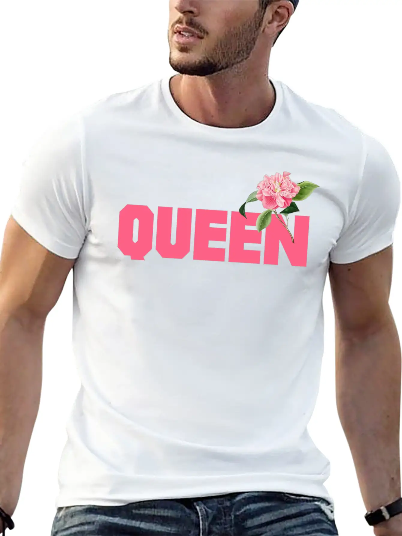 Queen Comfortable Minimalist Graphic Tee – Summer Style Essential