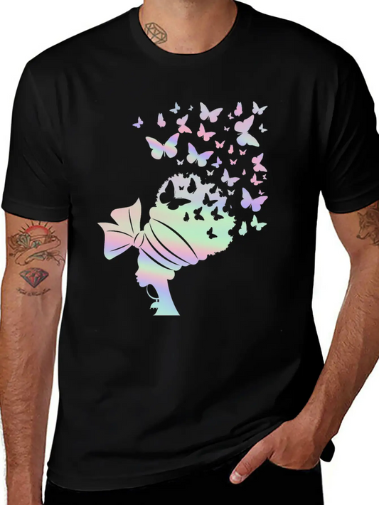 Queen Women Butterfly Lover Pastel Unisex Casual T-Shirt – Clean Design For Daily Comfort