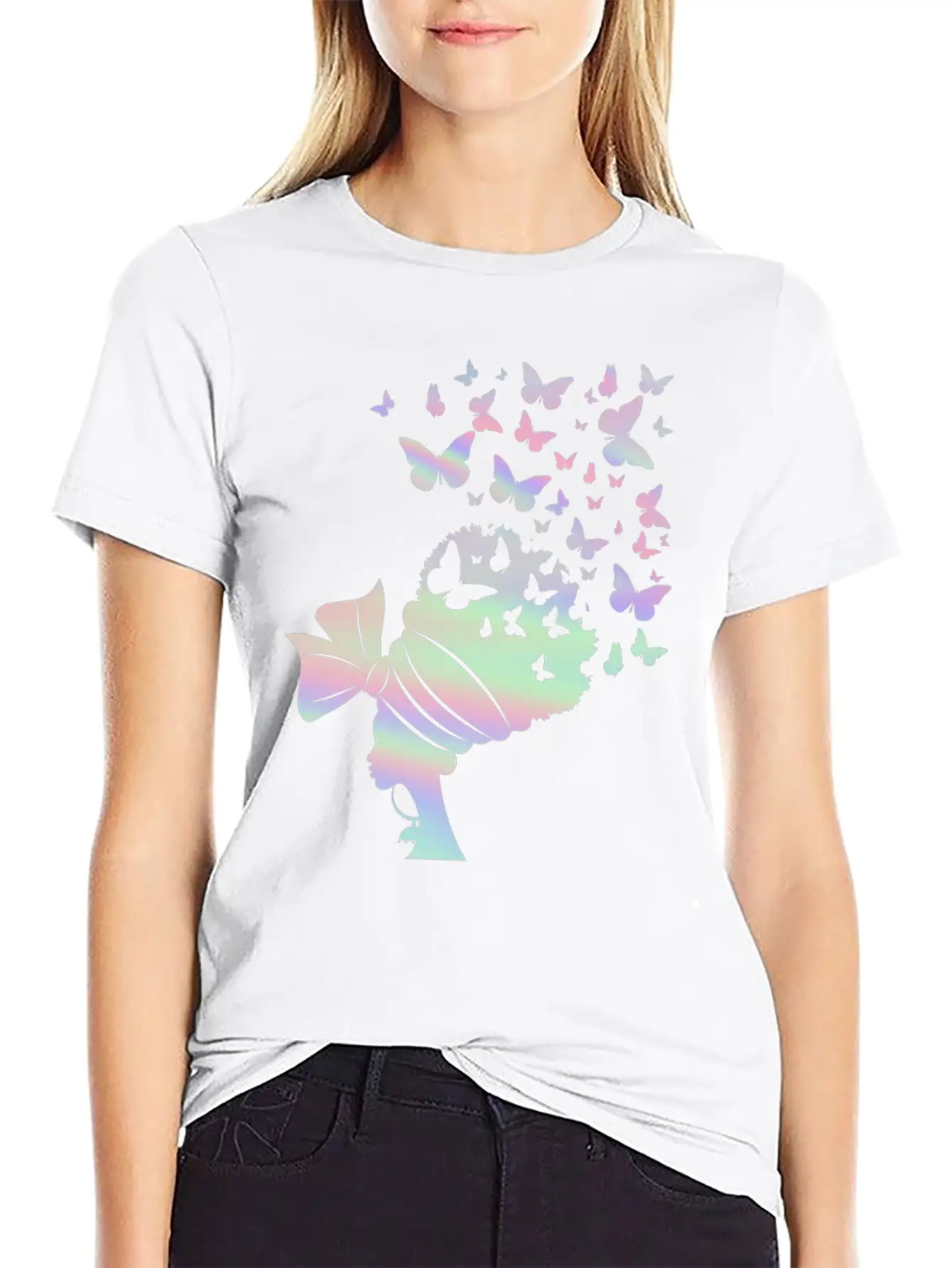 Queen Women Butterfly Lover Pastel Unisex Casual T-Shirt – Clean Design For Daily Comfort