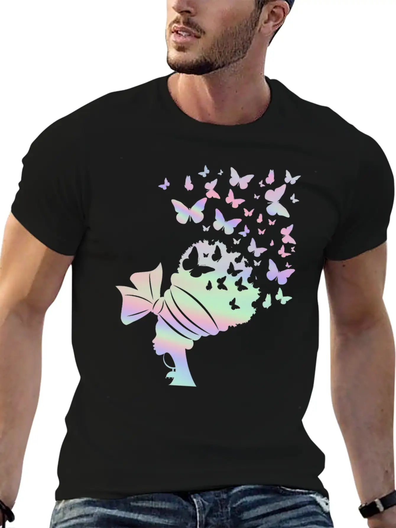 Queen Women Butterfly Lover Pastel Unisex Casual T-Shirt – Clean Design For Daily Comfort