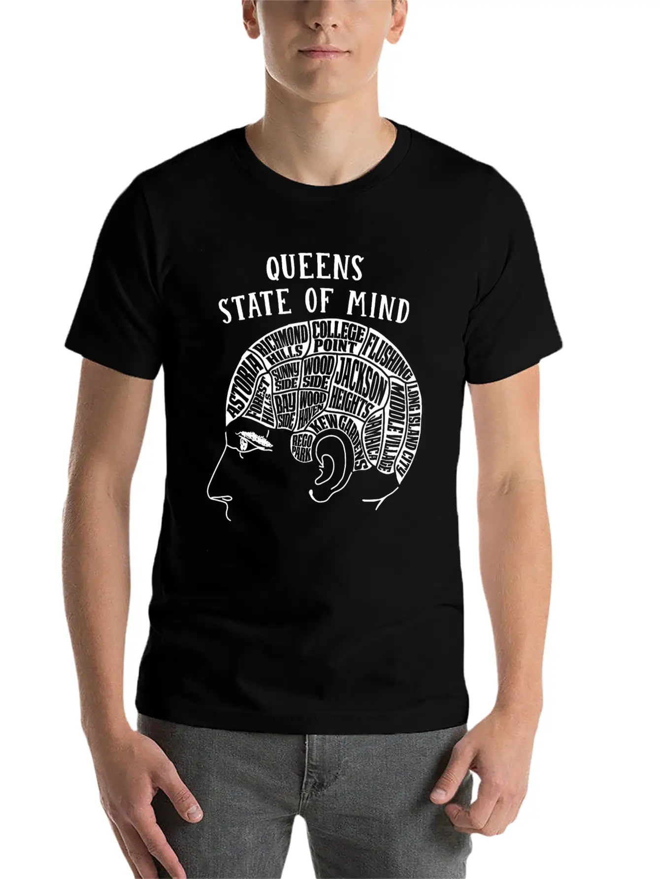 Queens New York State Of Mind Classic Fit Graphic Tee For Daily Comfort – Unisex Cotton Shirt