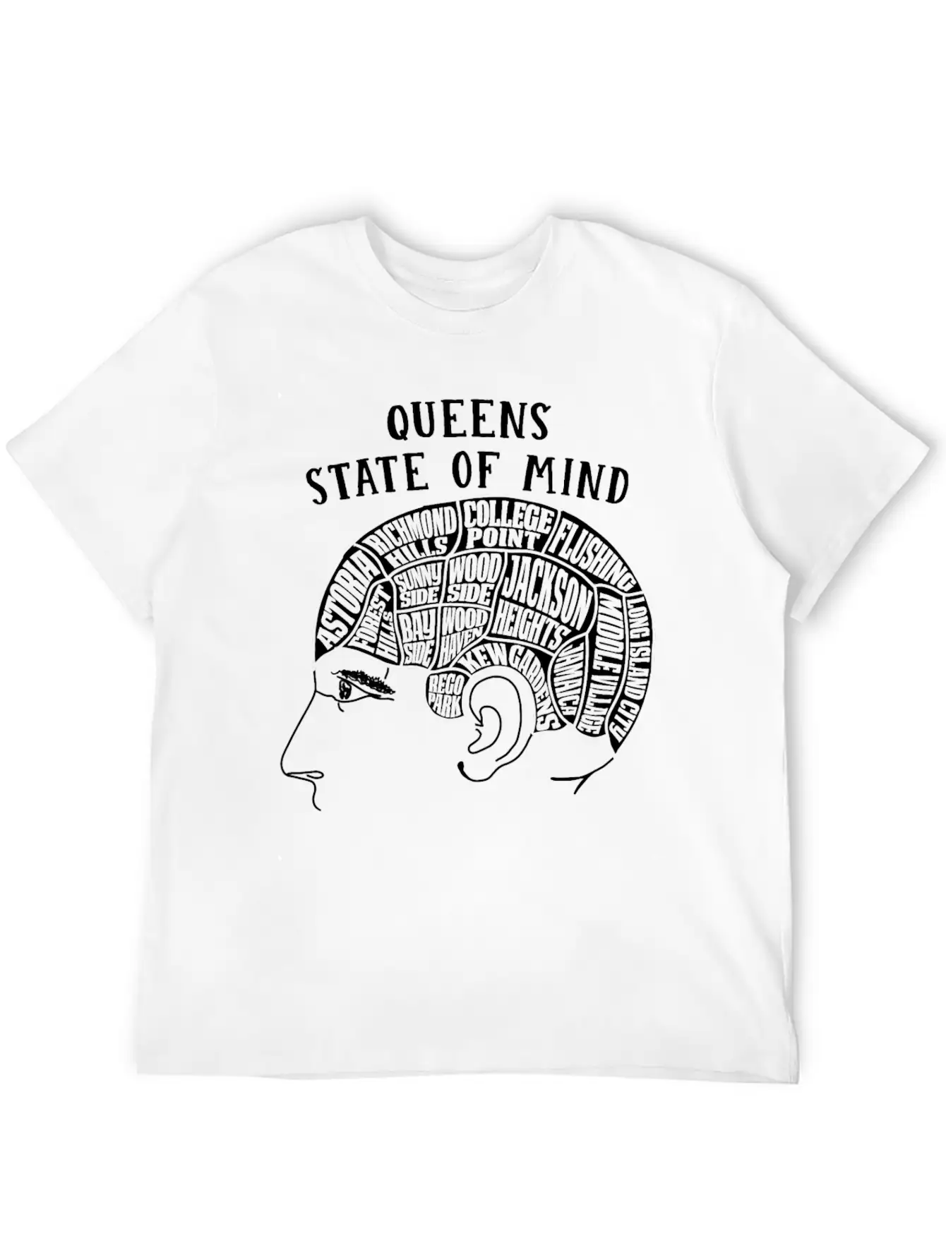 Queens New York State Of Mind Classic Fit Graphic Tee For Daily Comfort – Unisex Cotton Shirt