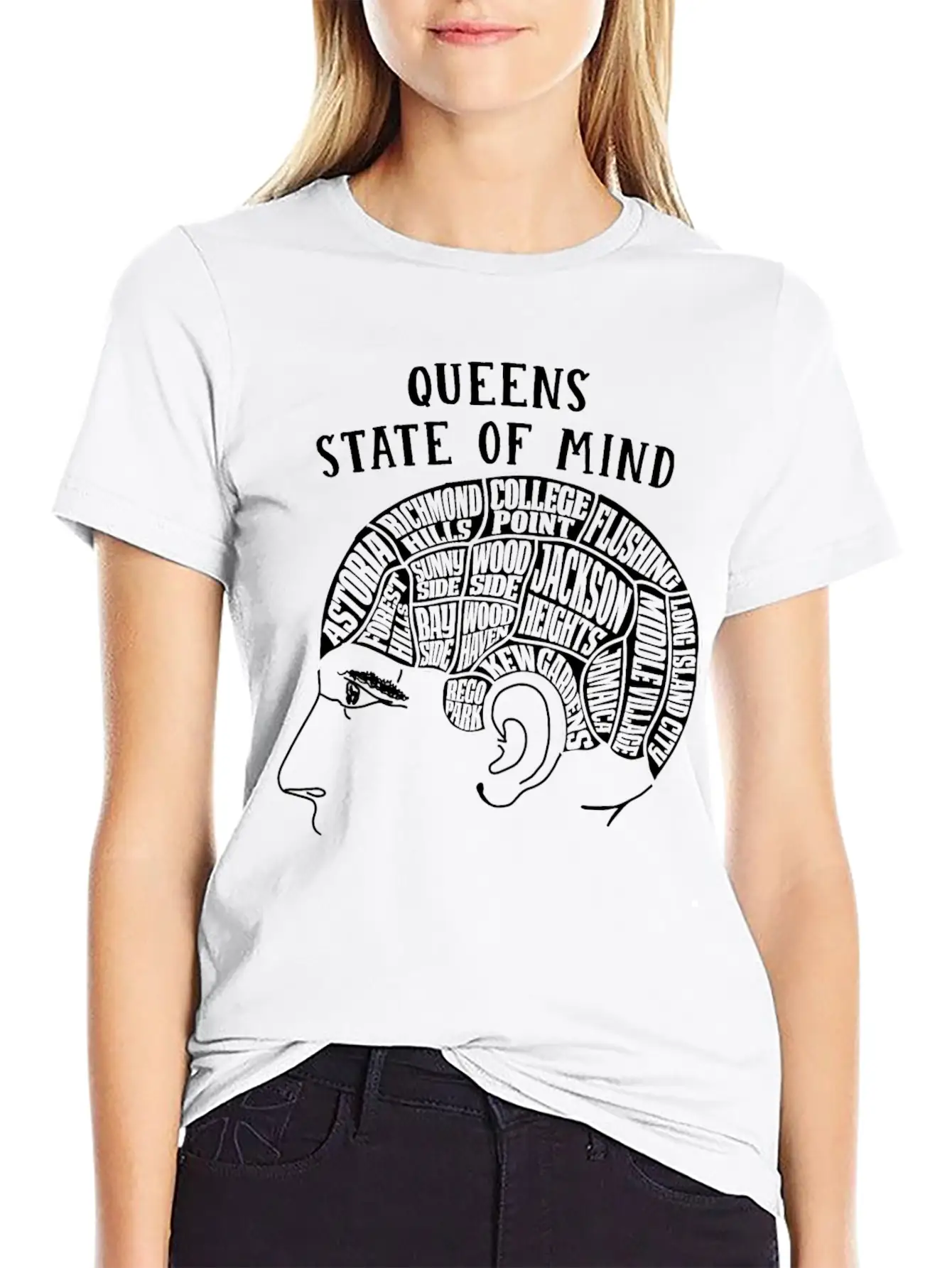 Queens New York State Of Mind Classic Fit Graphic Tee For Daily Comfort – Unisex Cotton Shirt