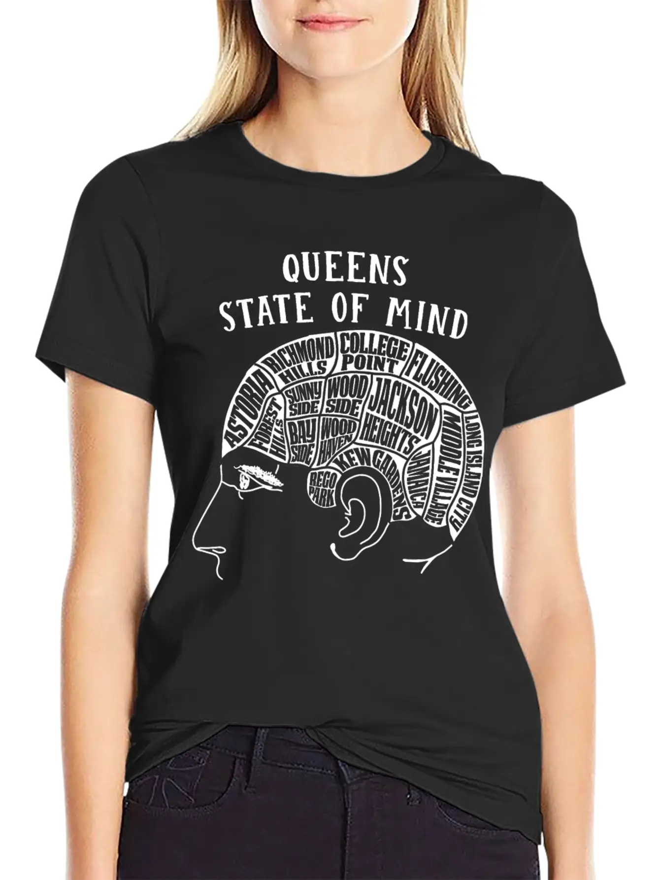 Queens New York State Of Mind Classic Fit Graphic Tee For Daily Comfort – Unisex Cotton Shirt