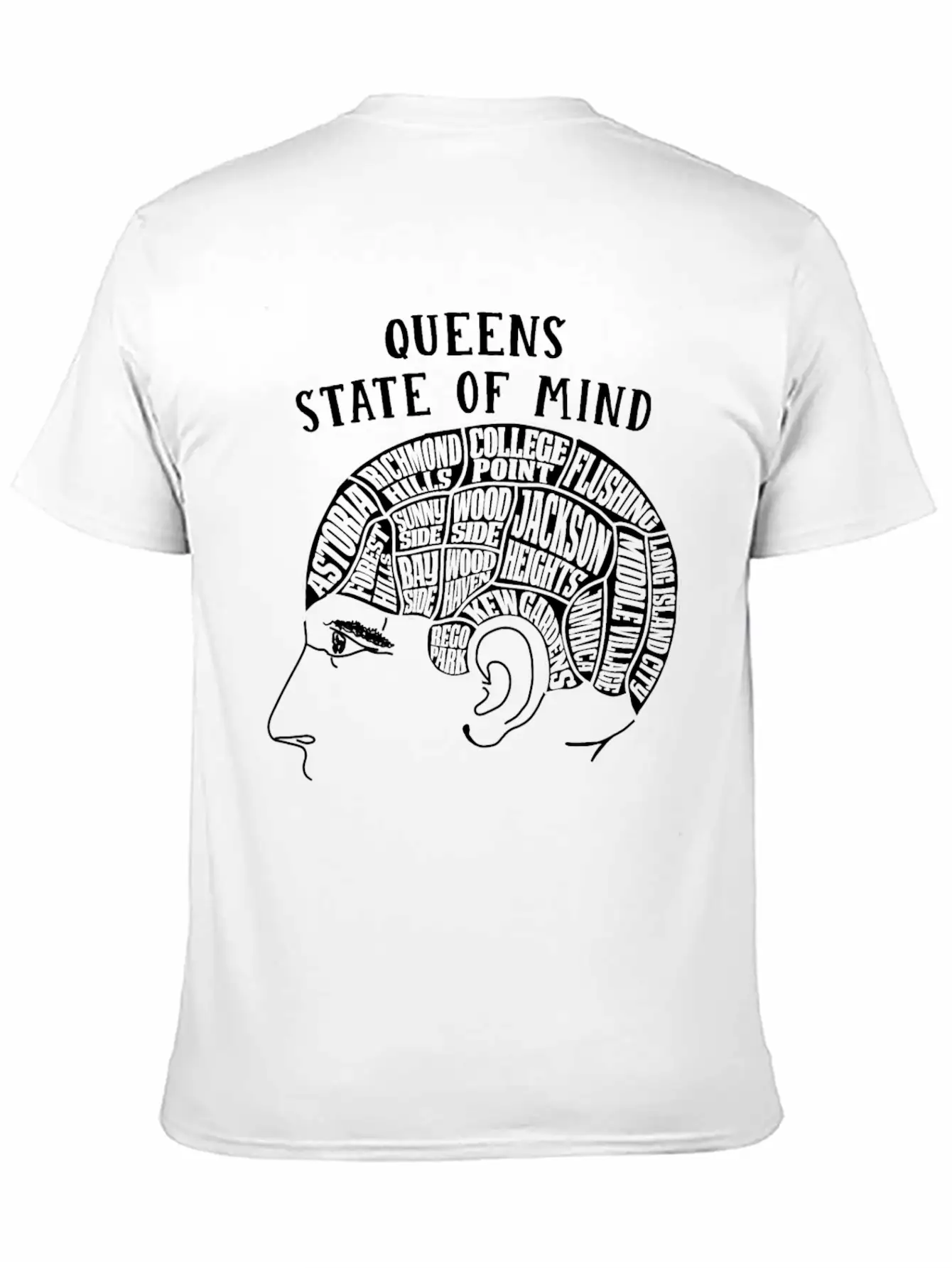 Queens New York State Of Mind Essential Cotton Tee For Daily Outfits – Unisex Style