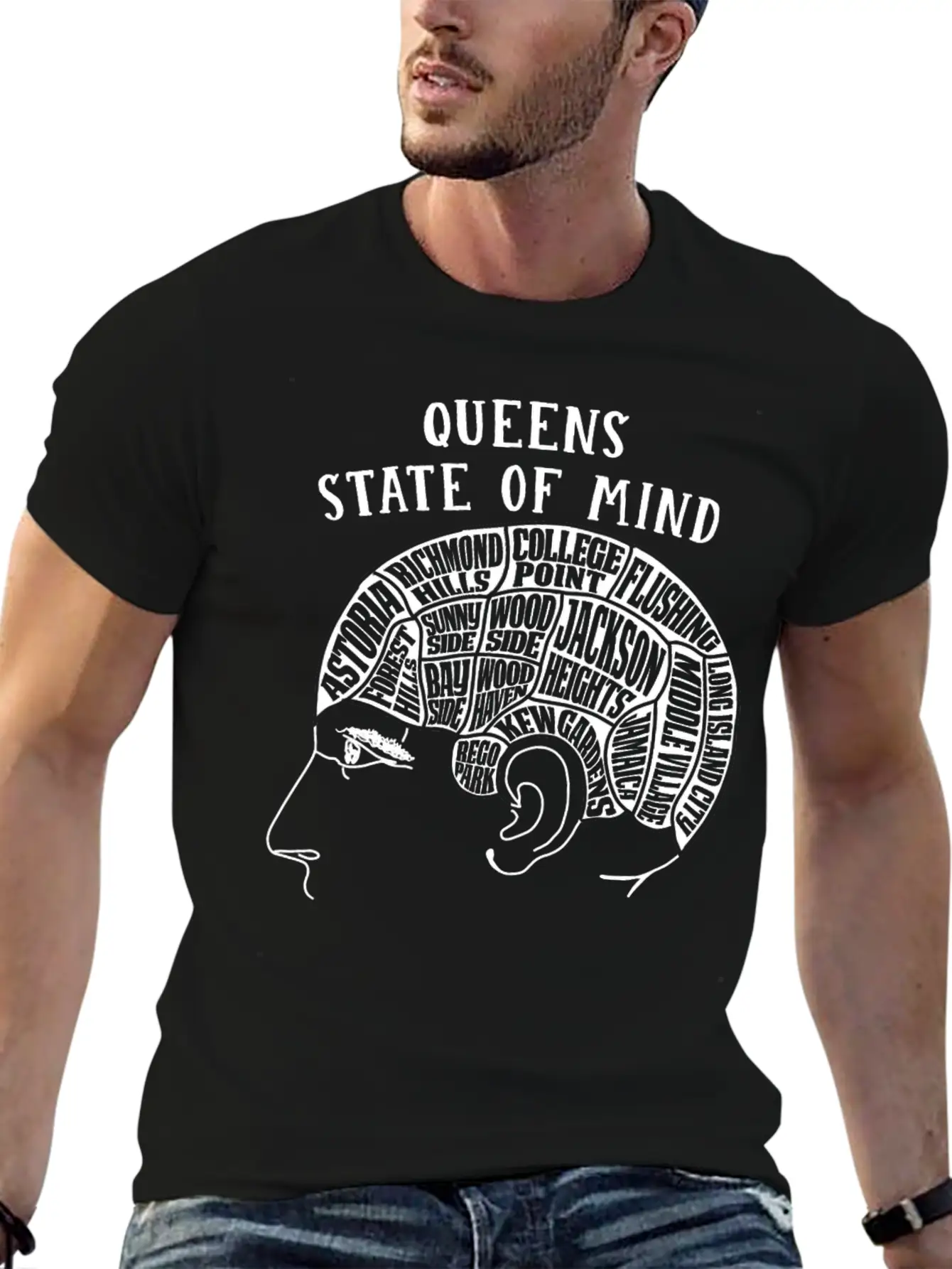 Queens New York State Of Mind Essential Cotton Tee For Daily Outfits – Unisex Style