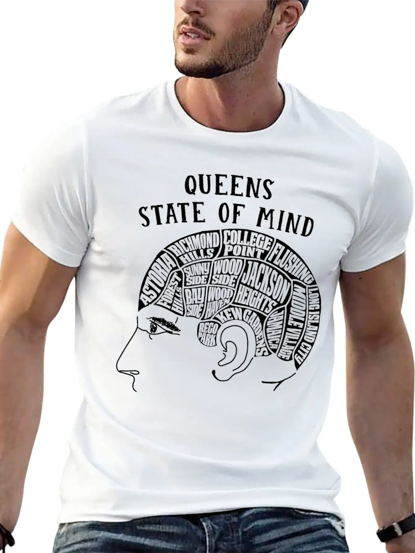 Queens New York State Of Mind Essential Cotton Tee For Daily Outfits – Unisex Style