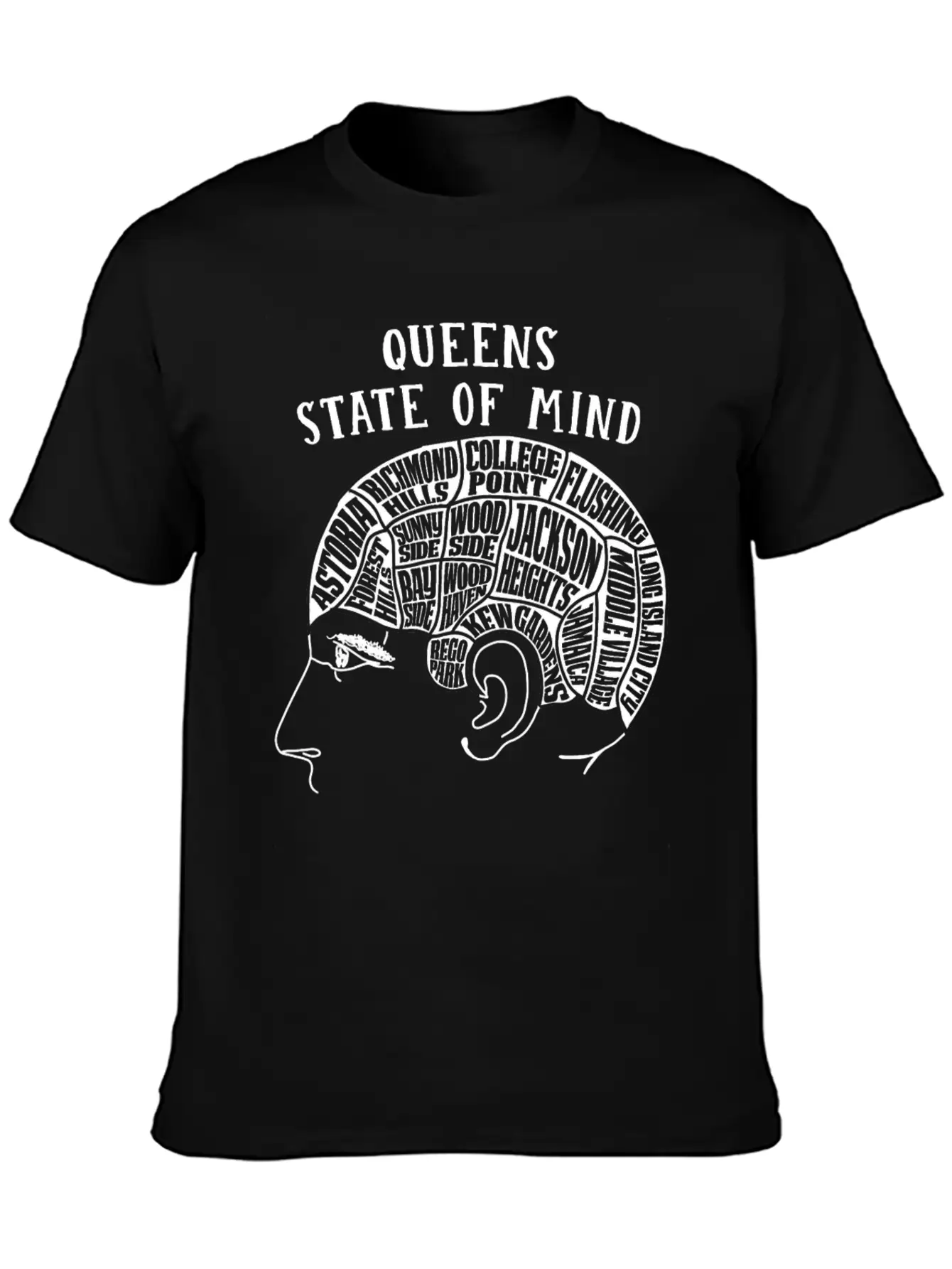 Queens New York State Of Mind Essential Cotton Tee For Daily Outfits – Unisex Style