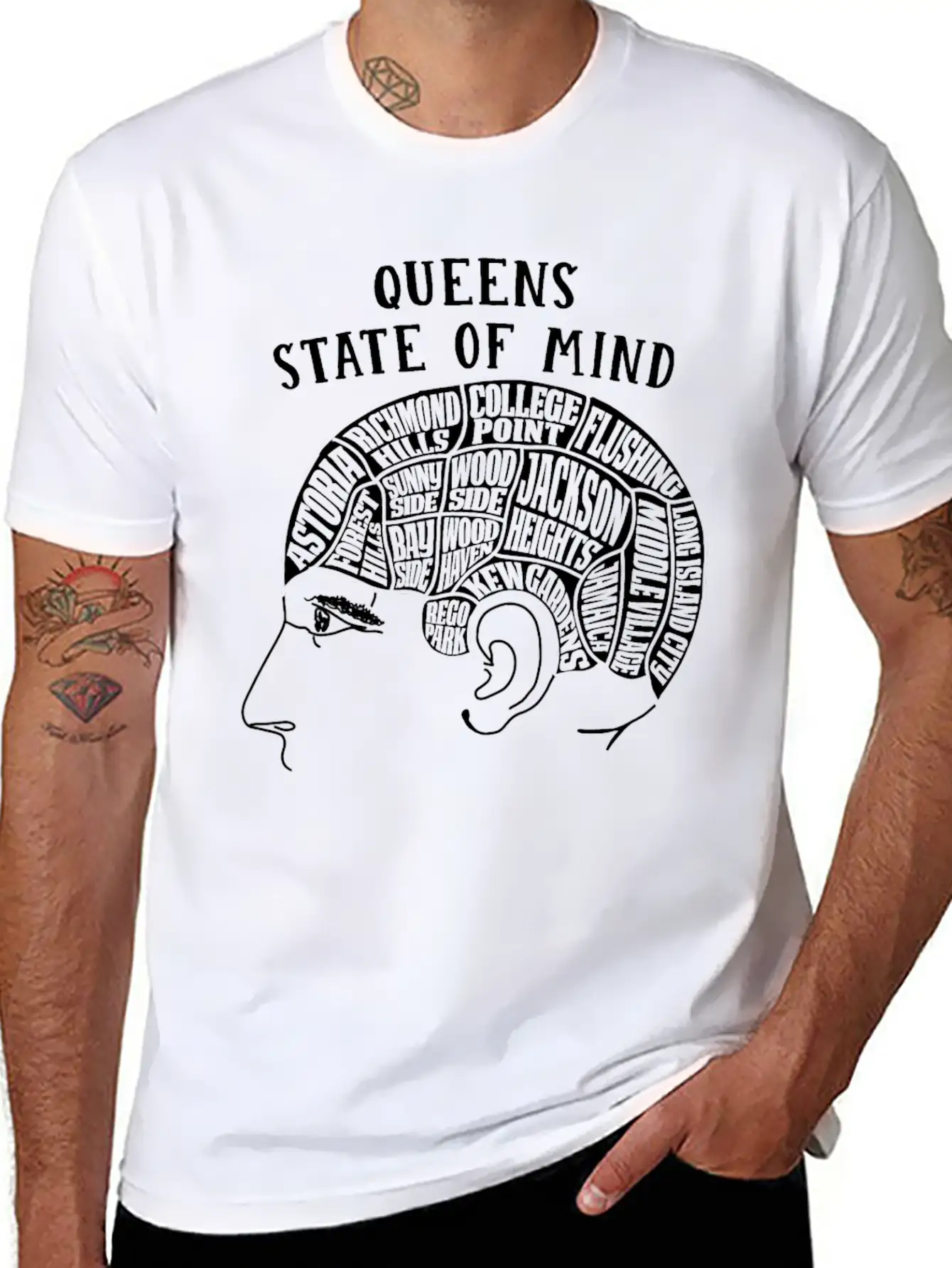 Queens New York State Of Mind Essential Cotton Tee For Daily Outfits – Unisex Style