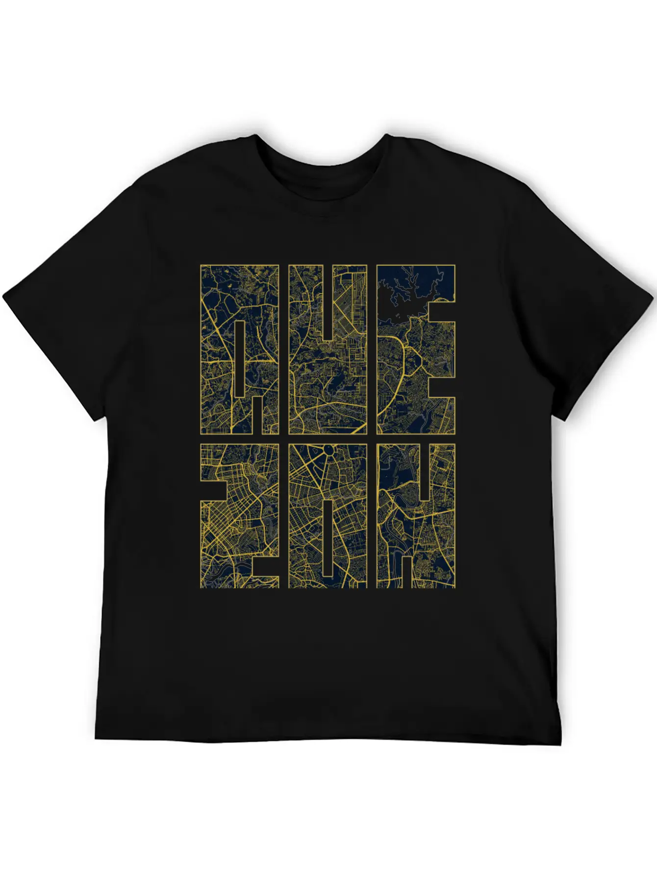 Quezon, Philippines City Map Typography - Art Deco Classic Fit Graphic Tee For Daily Comfort – Unisex Cotton Shirt
