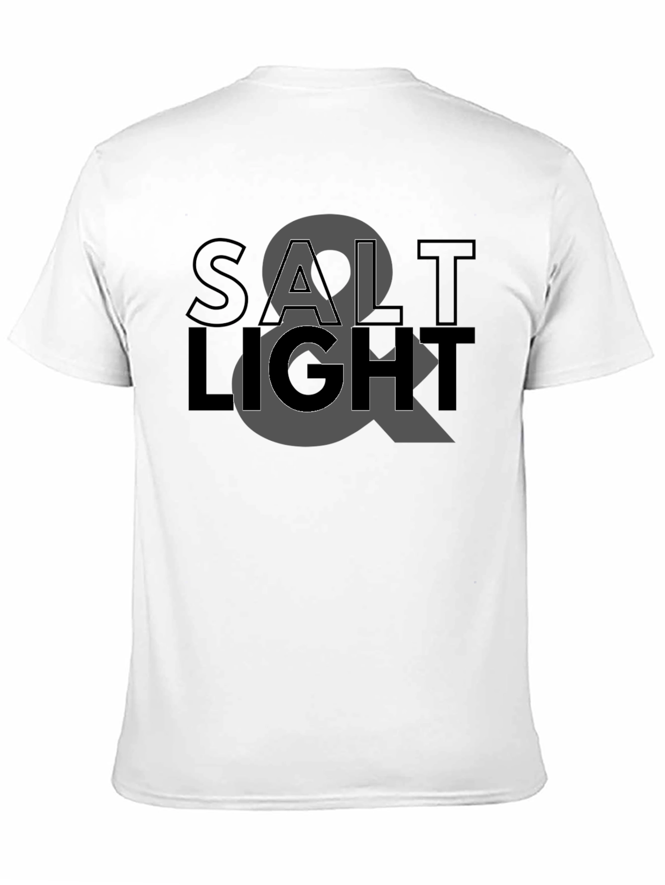 Salt & Light Graphic Black T-Shirt