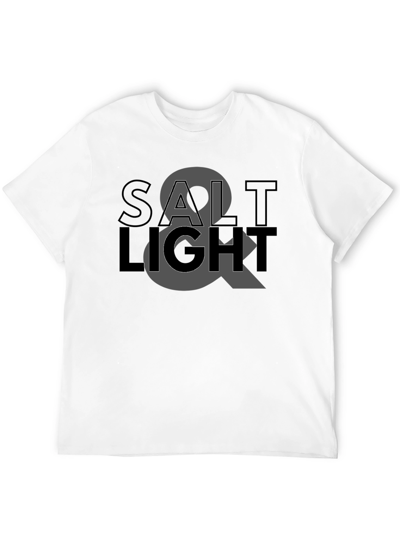 Salt & Light Graphic Black T-Shirt