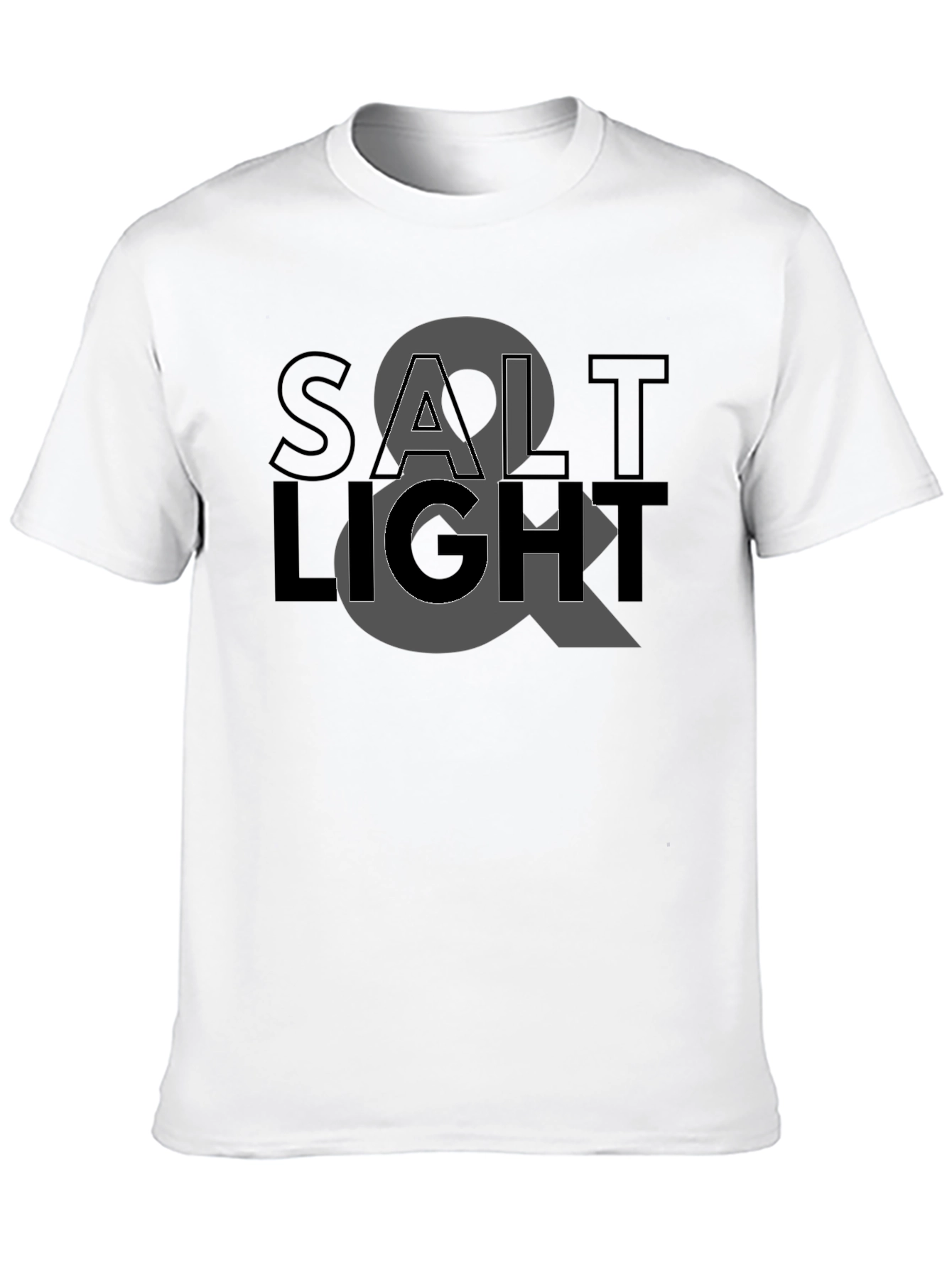 Salt & Light Graphic Black T-Shirt