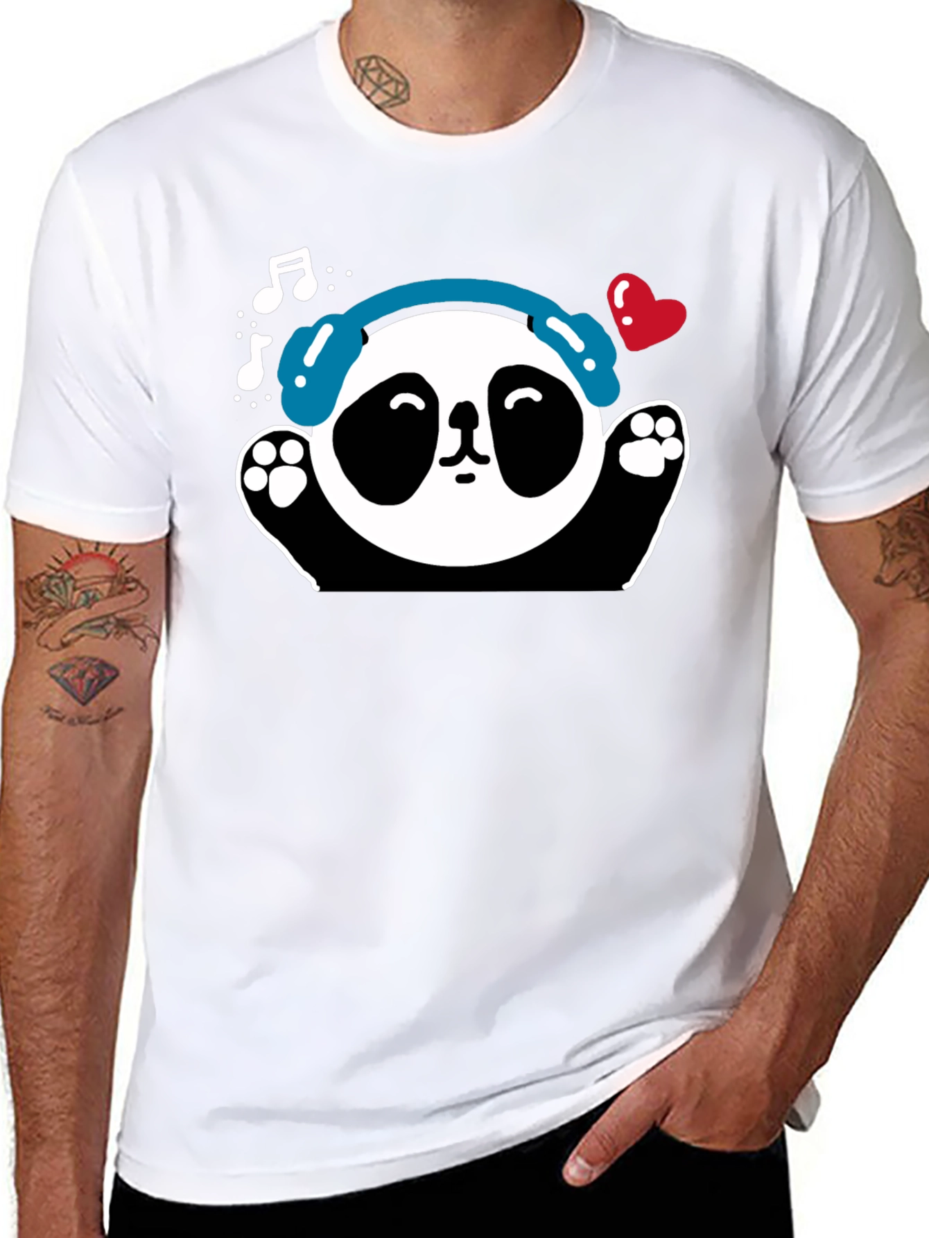 Panda DJ T-Shirt - Cool Graphic Tee