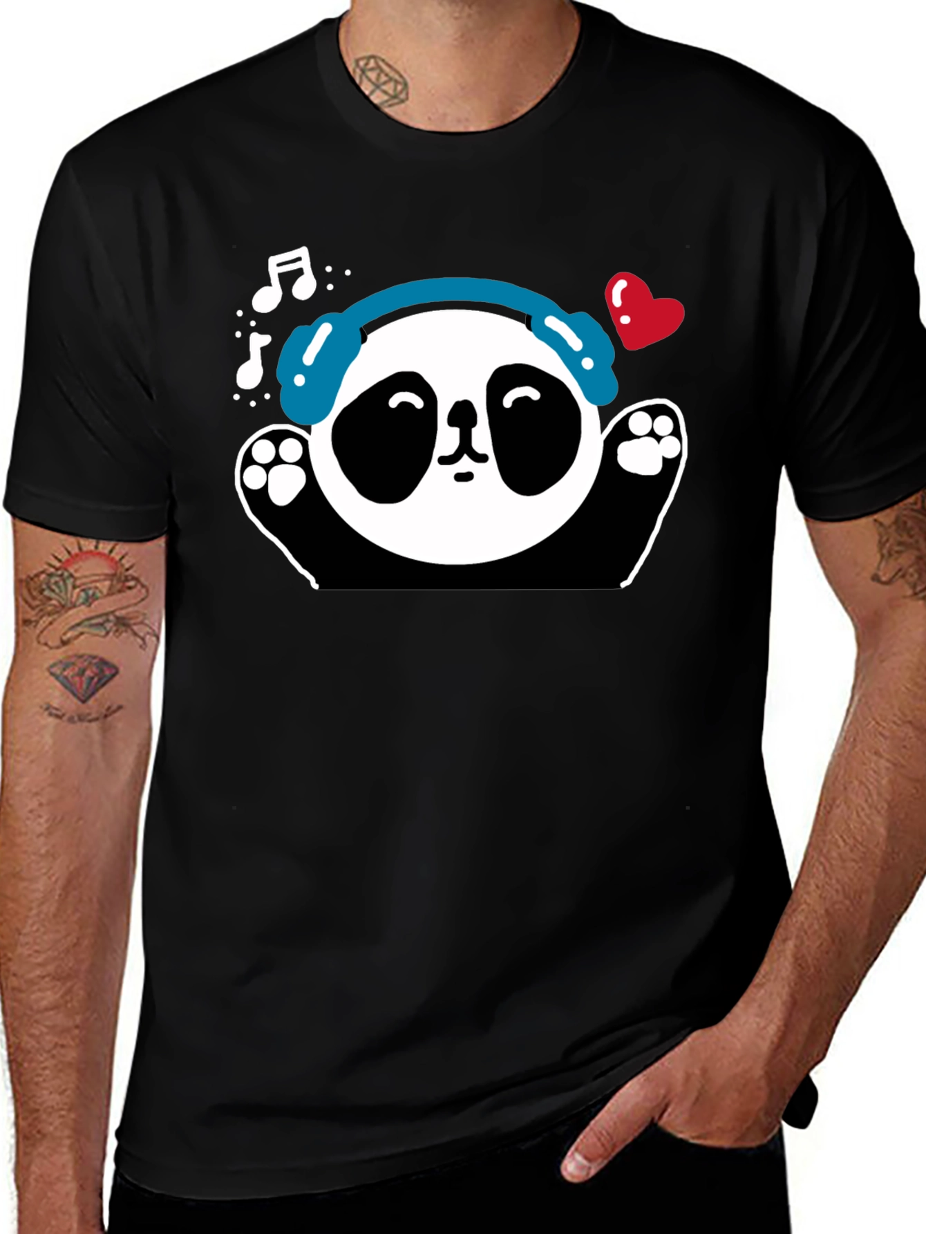 Panda DJ T-Shirt - Cool Graphic Tee