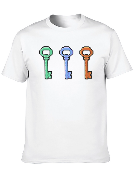 Pixelated Keys T-Shirt - Retro Gaming Style