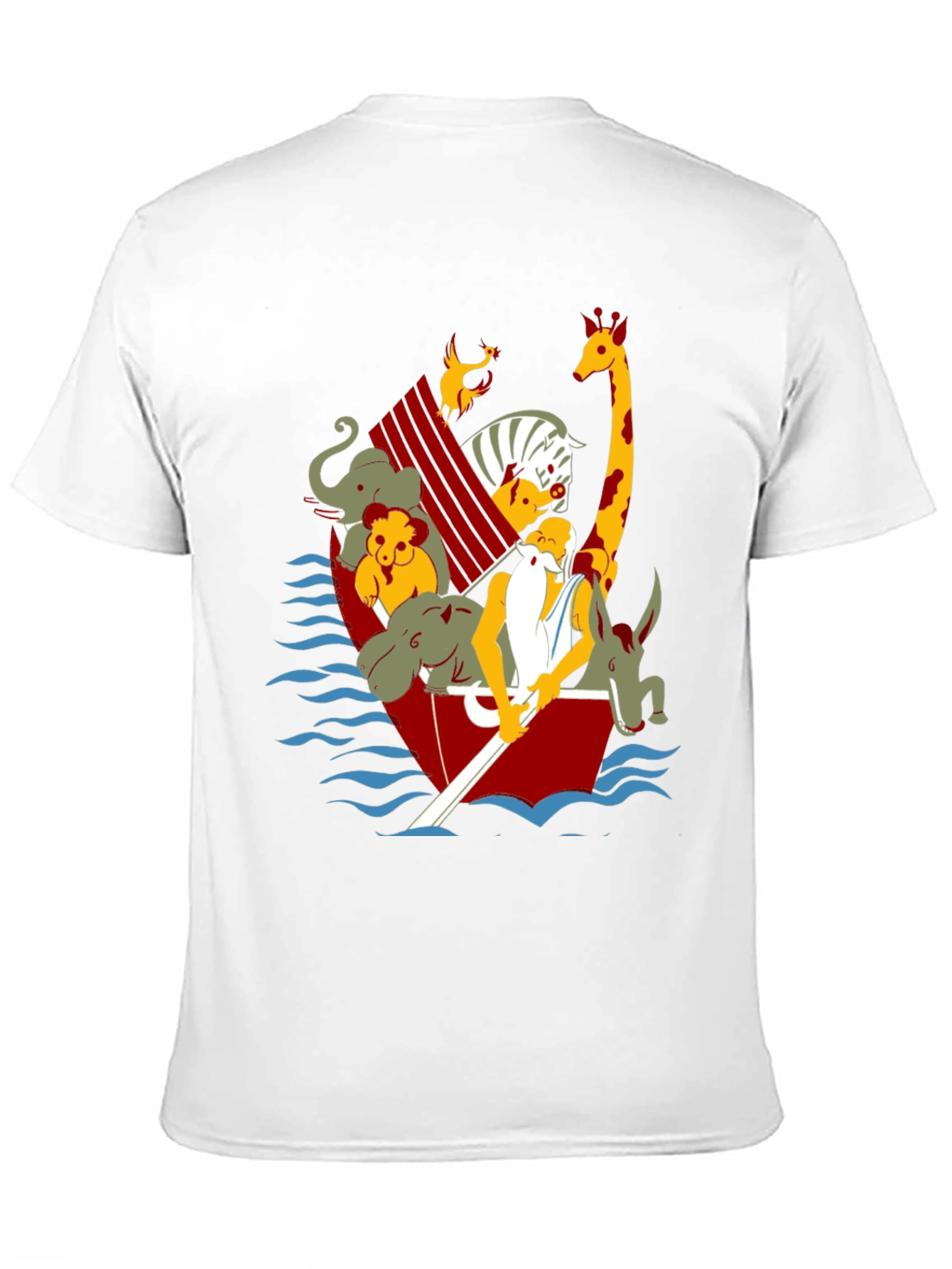 Noahs Ark Graphic Tee - Black Cotton T-Shirt