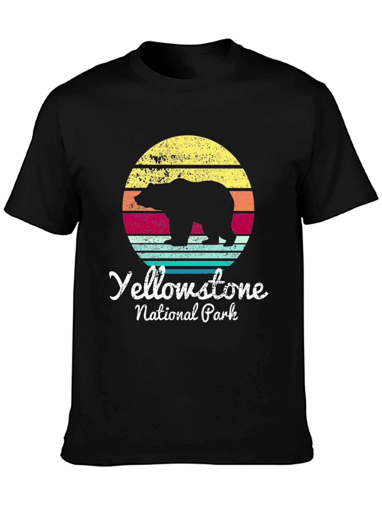 Yellowstone National Park Bear Graphic T-Shirt