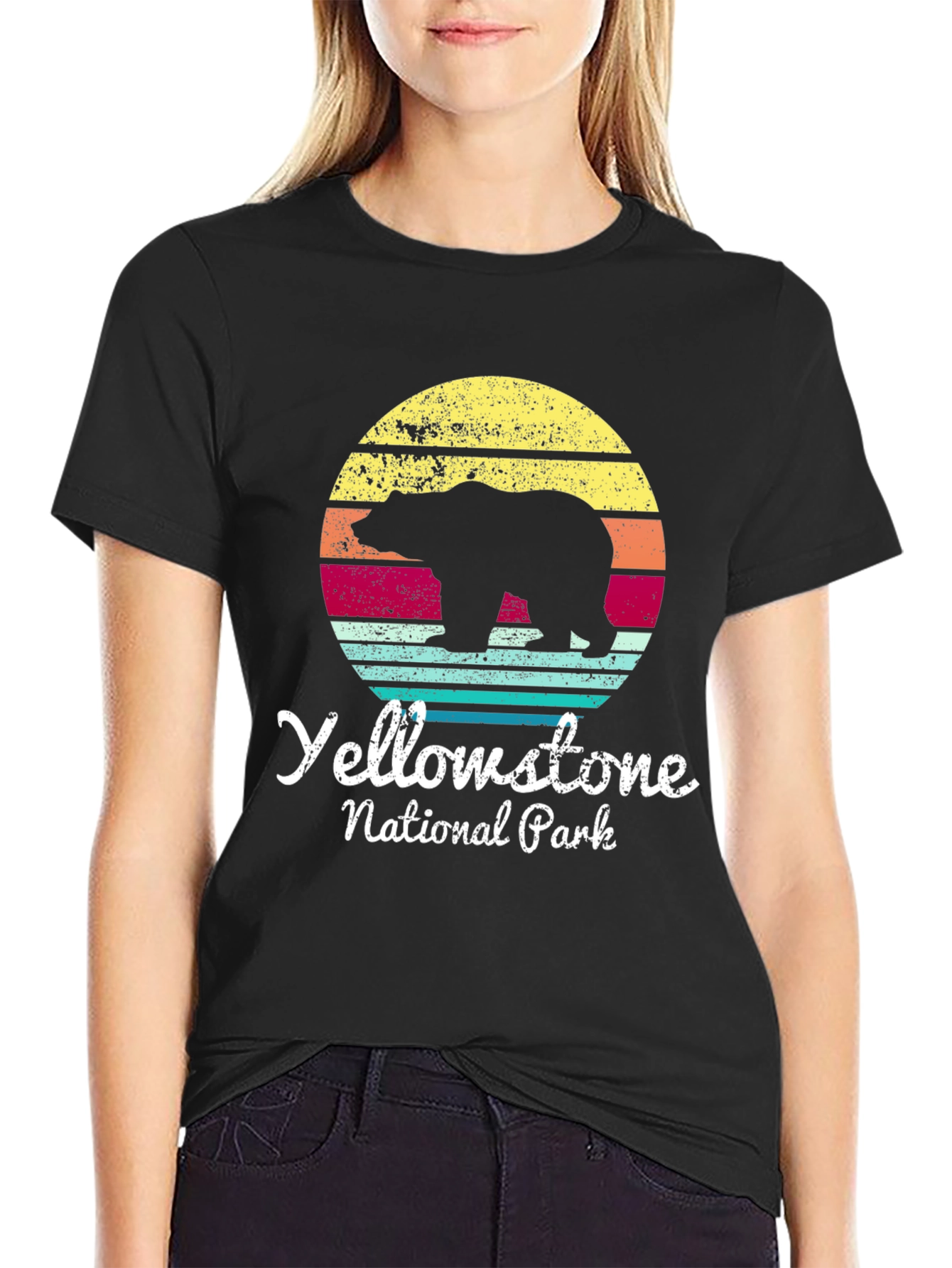 Yellowstone National Park Bear Graphic T-Shirt