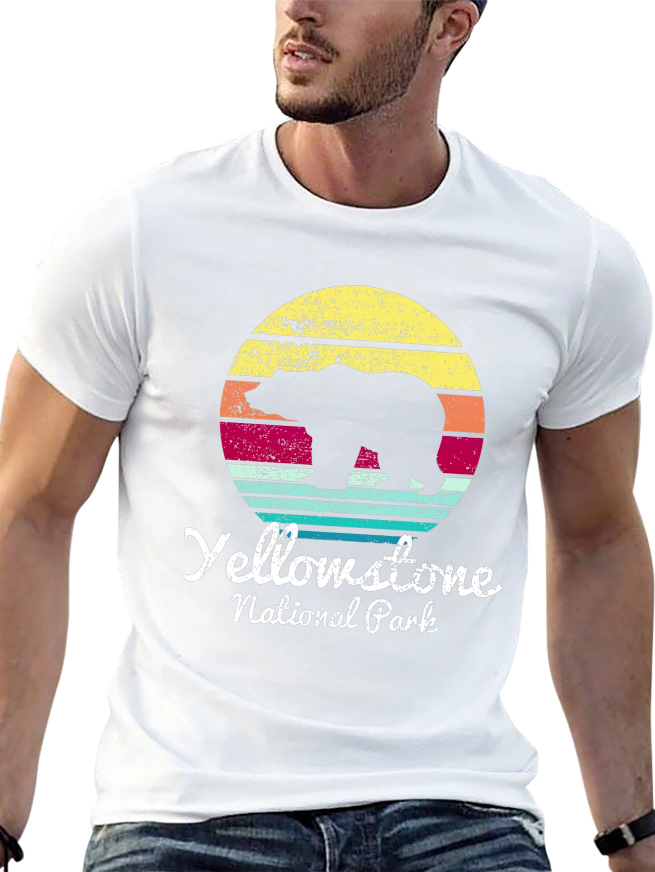 Yellowstone National Park Bear Graphic T-Shirt