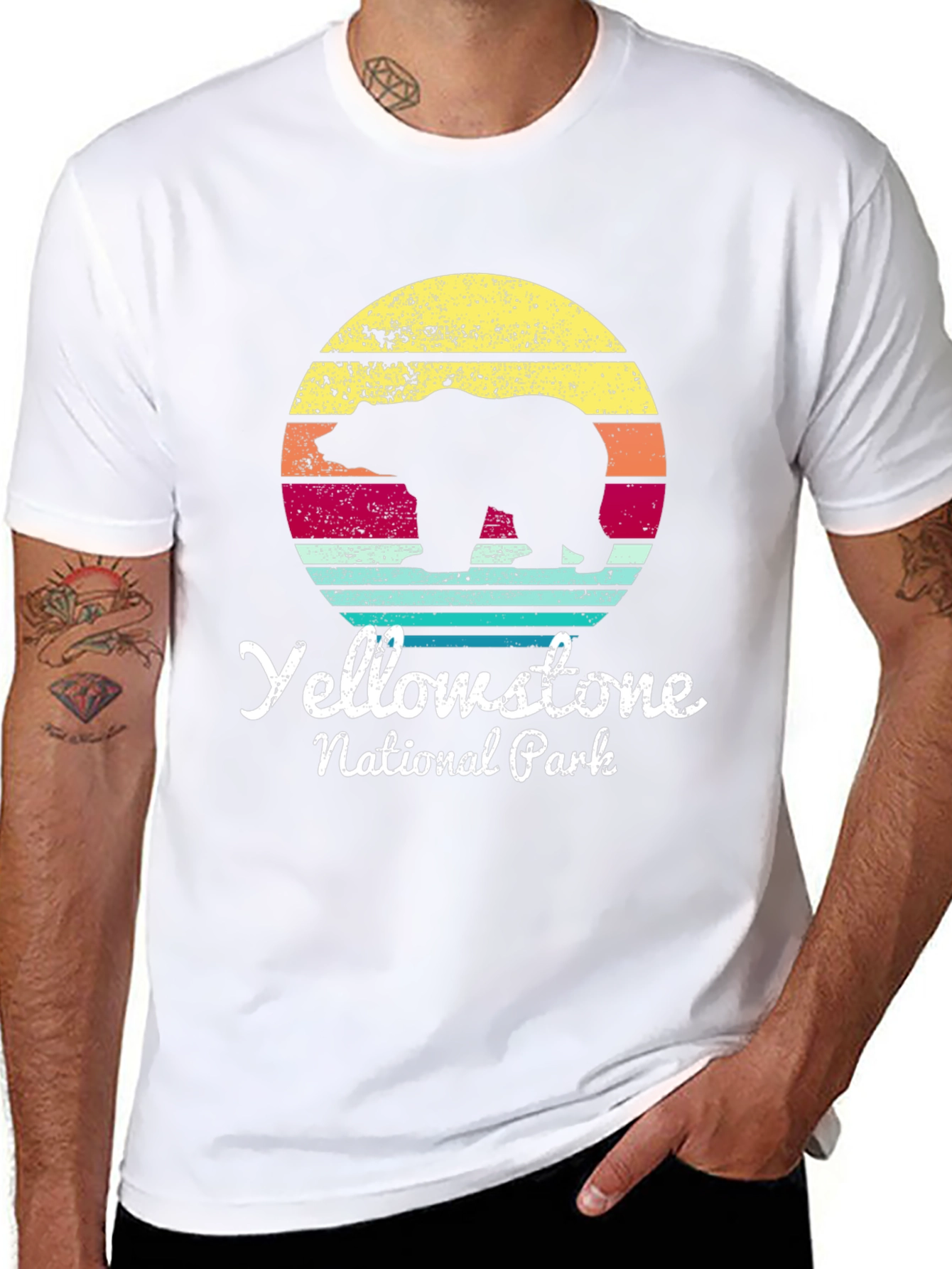 Yellowstone National Park Bear Graphic T-Shirt