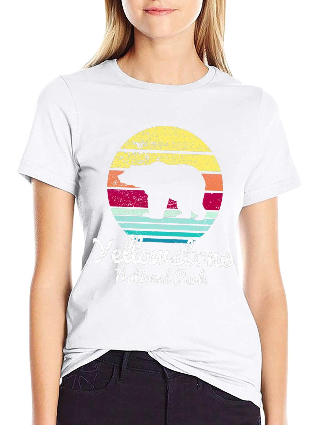 Yellowstone National Park Bear Graphic T-Shirt