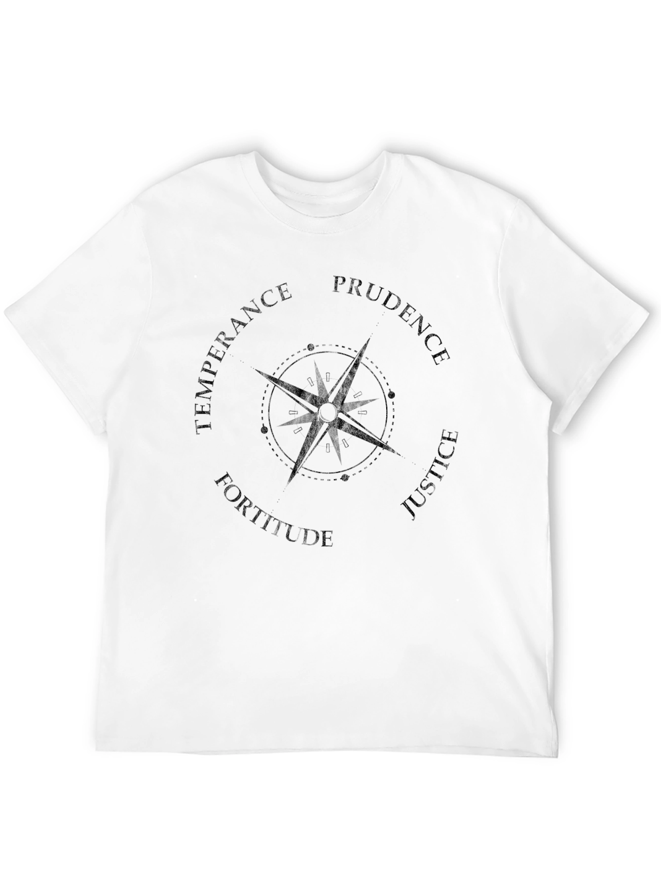 Virtue Compass Graphic T-Shirt - Black