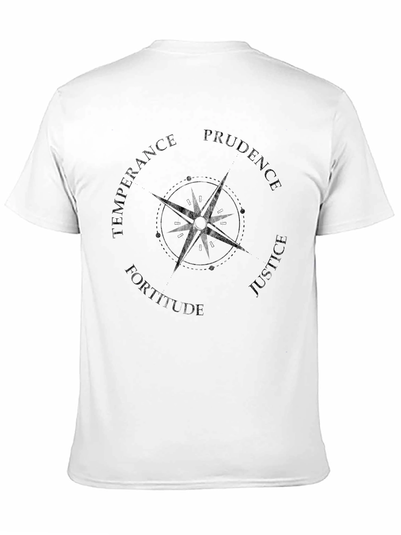 Virtue Compass Graphic T-Shirt - Black
