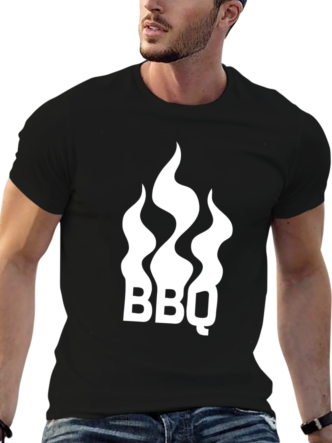 BBQ Flames Graphic T-Shirt