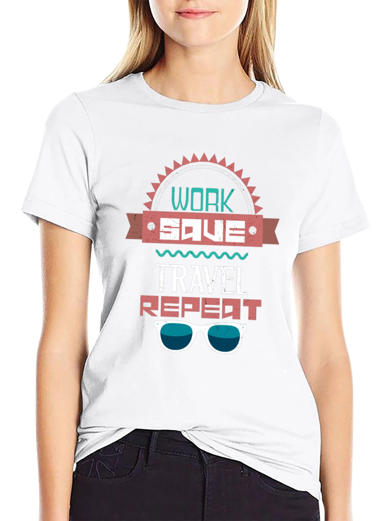 Work Save Travel Repeat T-Shirt