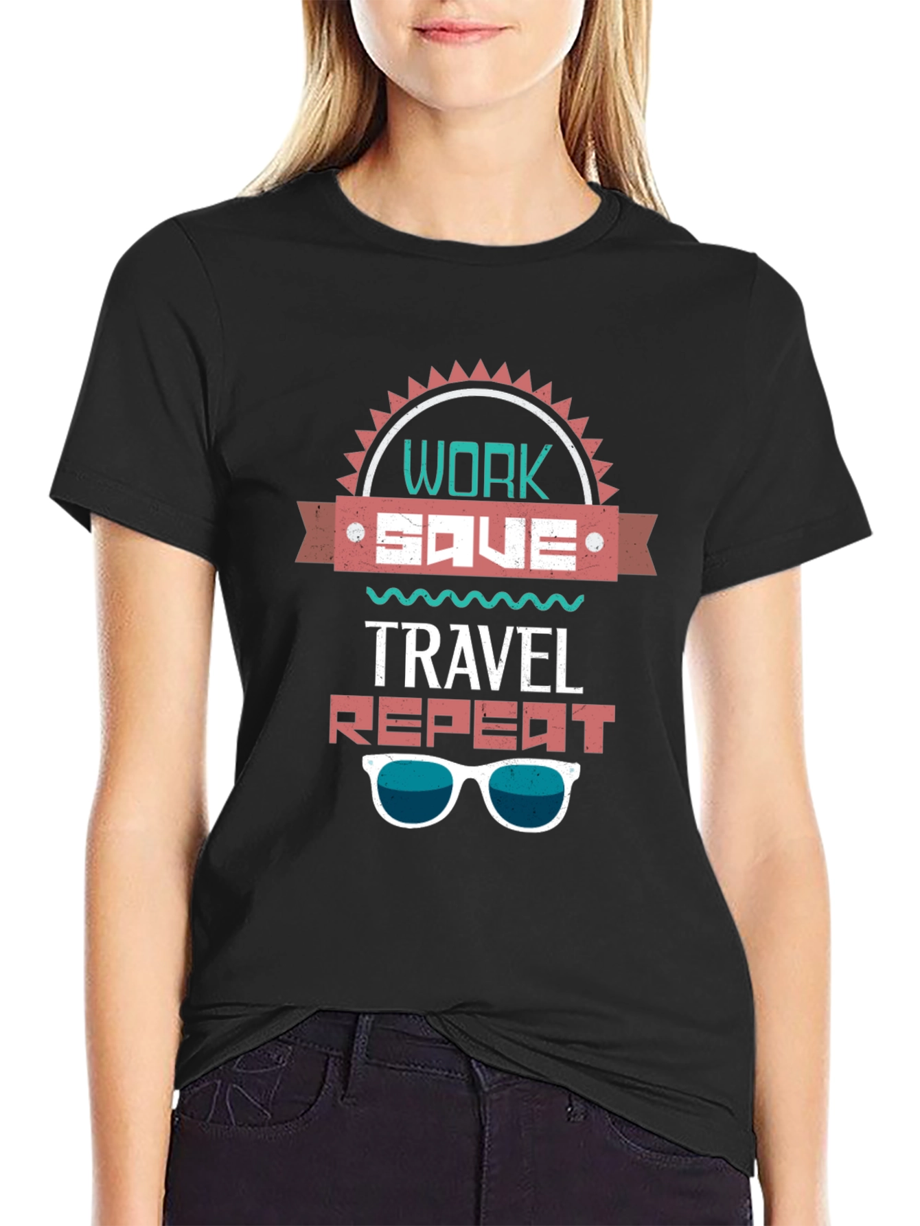 Work Save Travel Repeat T-Shirt