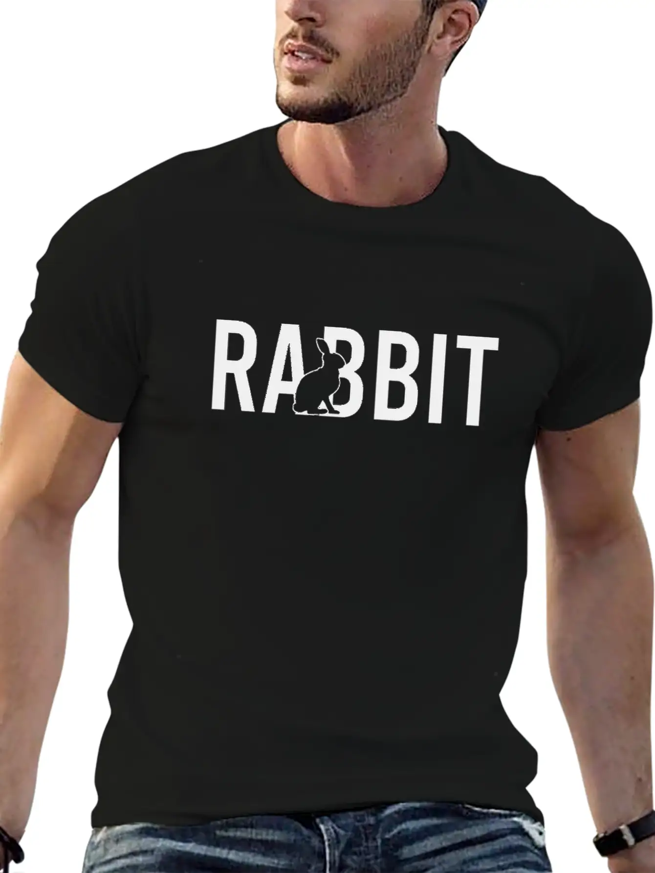 Rabbit Essential Cotton Tee For Daily Outfits – Unisex Style