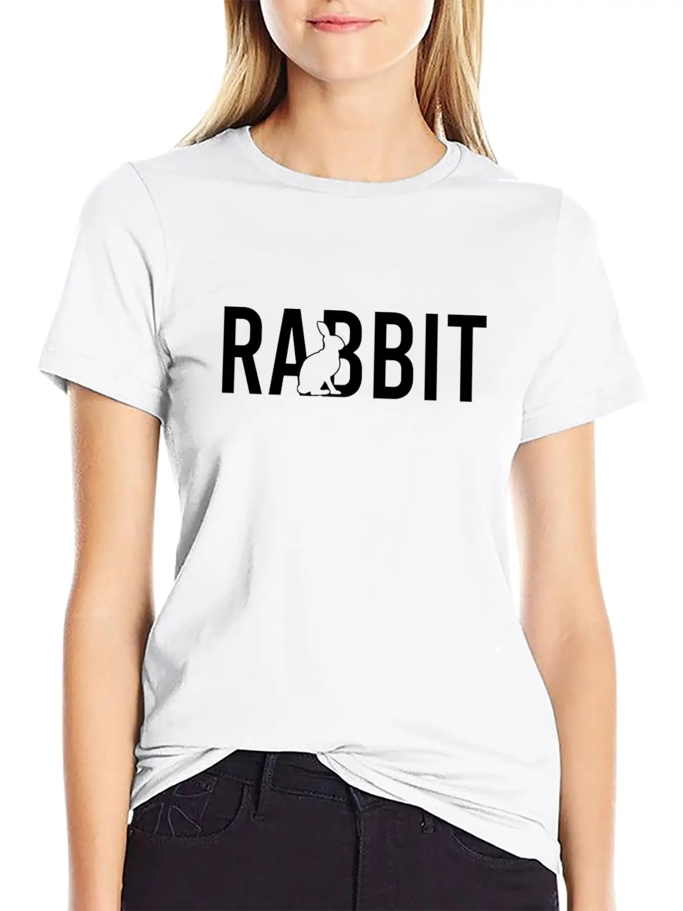 Rabbit Essential Cotton Tee For Daily Outfits – Unisex Style