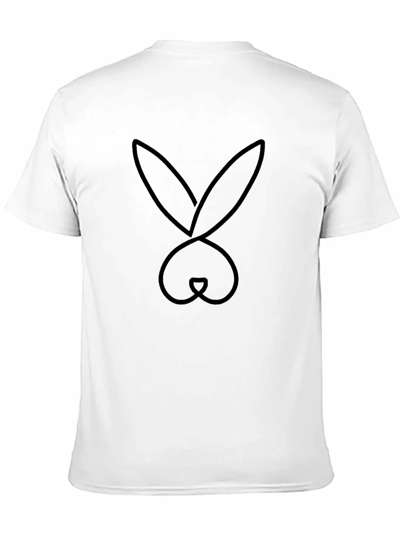 Rabbit Hand Drawn Minimalistic Lightweight Cotton T-Shirt – Daily Comfort Graphic Shirt