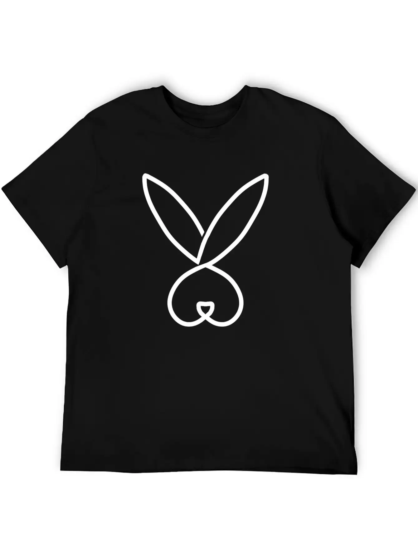 Rabbit Hand Drawn Minimalistic Lightweight Cotton T-Shirt – Daily Comfort Graphic Shirt
