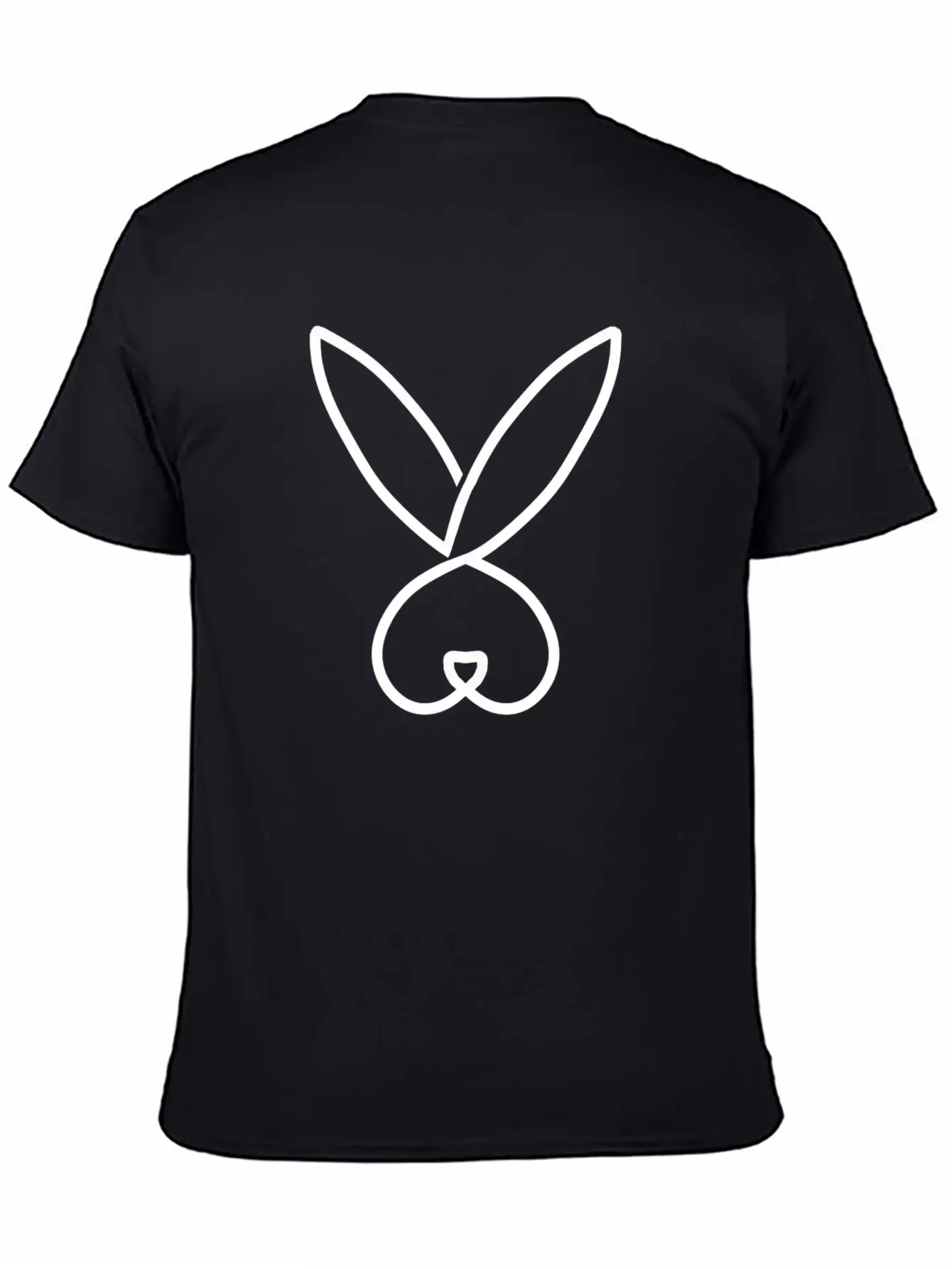 Rabbit Hand Drawn Minimalistic Lightweight Cotton T-Shirt – Daily Comfort Graphic Shirt