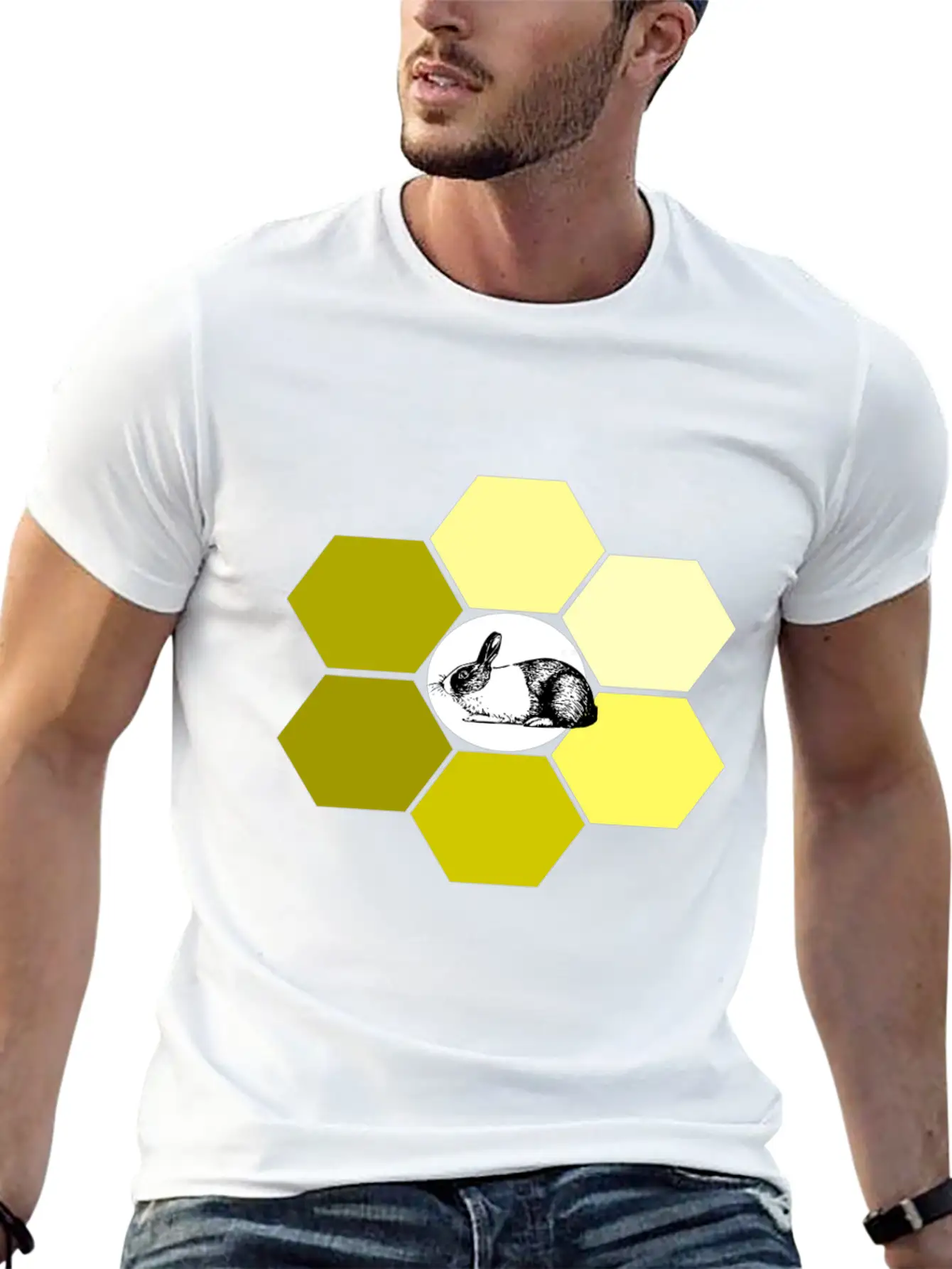 Rabbit Lightweight Cotton T-Shirt – Daily Comfort Graphic Shirt