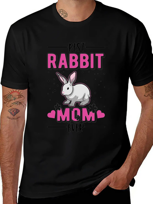Rabbit Mom Bunny Essential Cotton Tee For Daily Outfits – Unisex Style