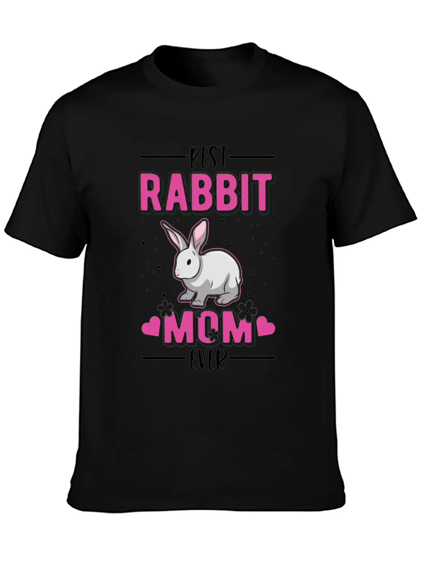 Rabbit Mom Bunny Essential Cotton Tee For Daily Outfits – Unisex Style