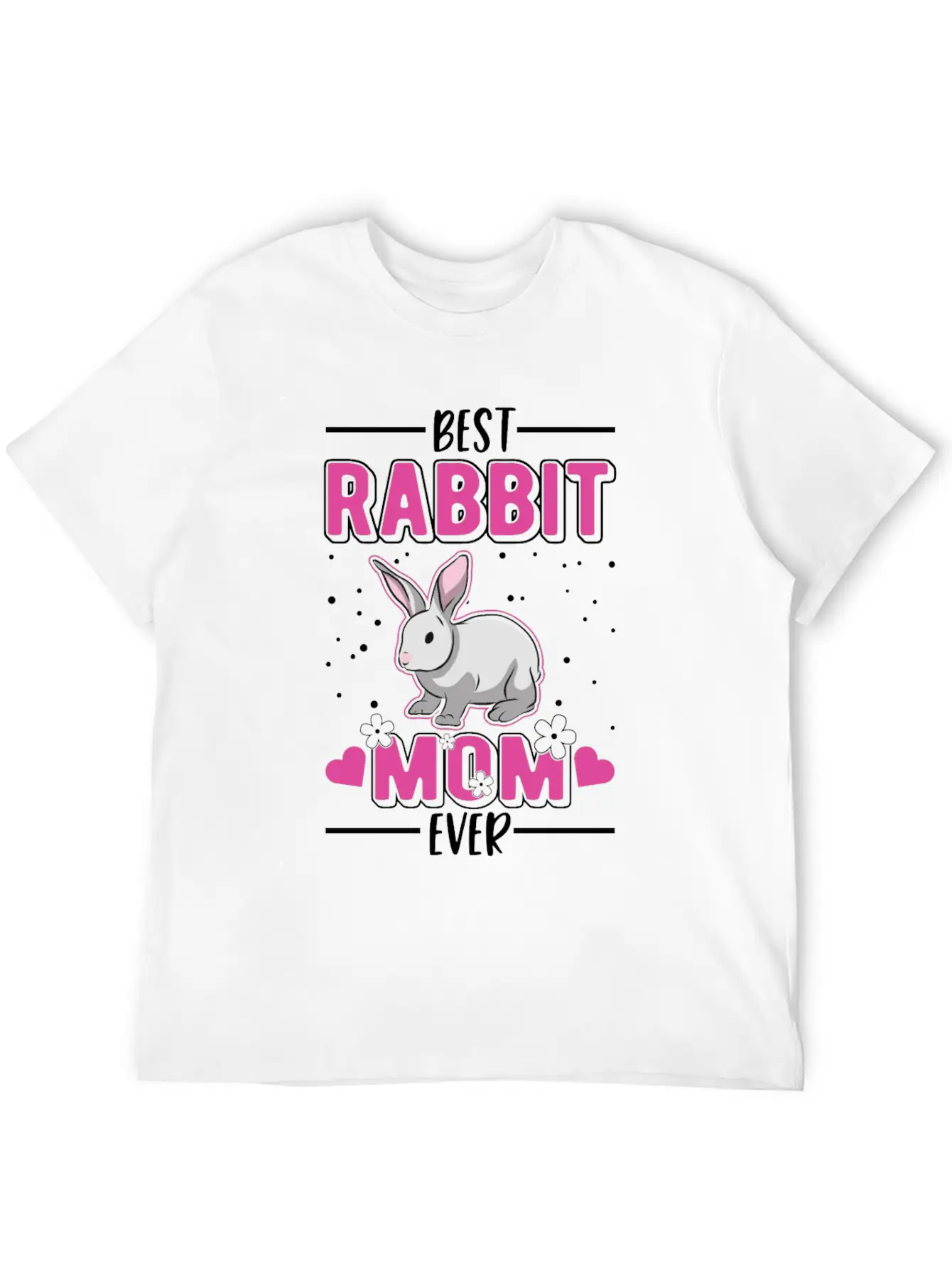 Rabbit Mom Bunny Essential Cotton Tee For Daily Outfits – Unisex Style