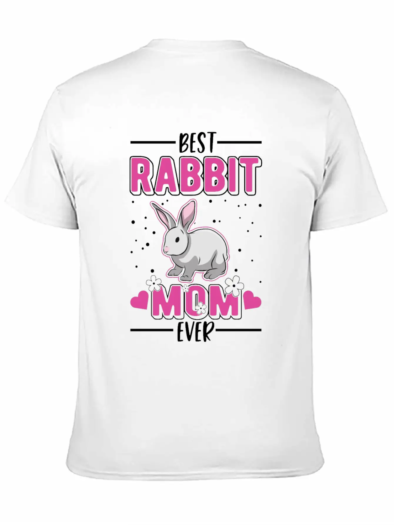 Rabbit Mom Bunny Essential Cotton Tee For Daily Outfits – Unisex Style