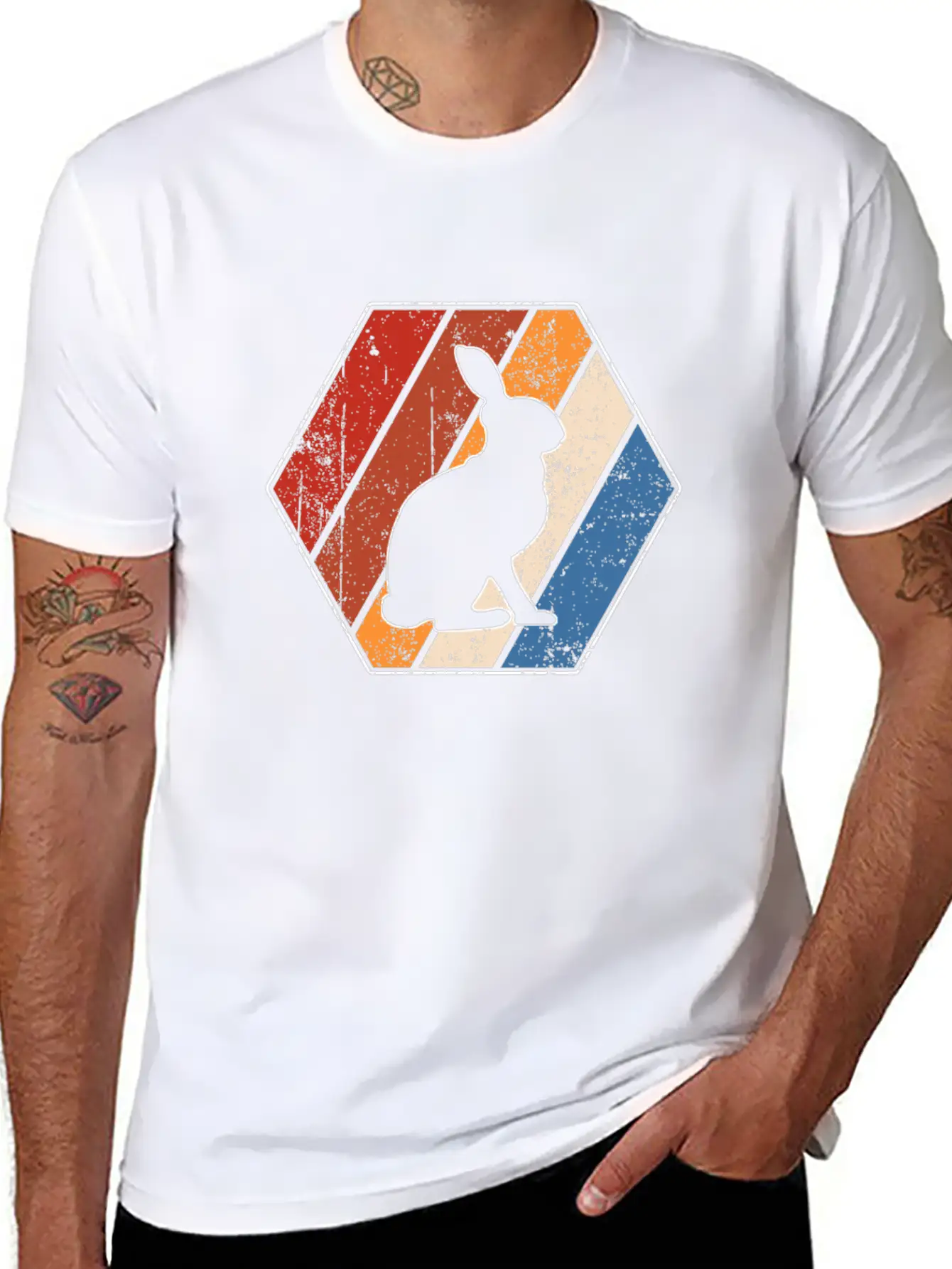 Rabbit Retro Basic Graphic T-Shirt – Daily Comfort In Soft Cotton