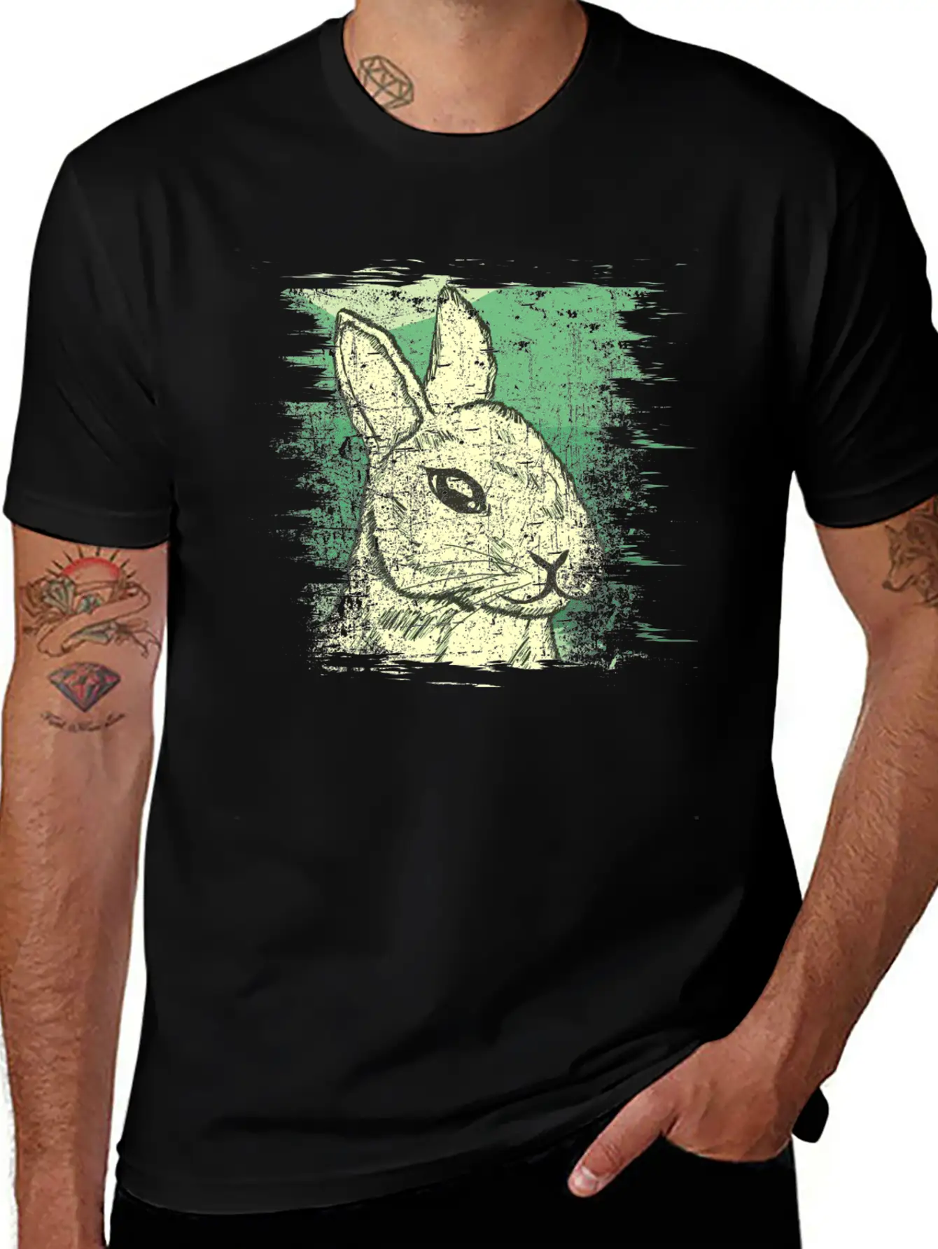 Rabbit Stylish Everyday T-Shirt – Unisex Basic Cotton Tee