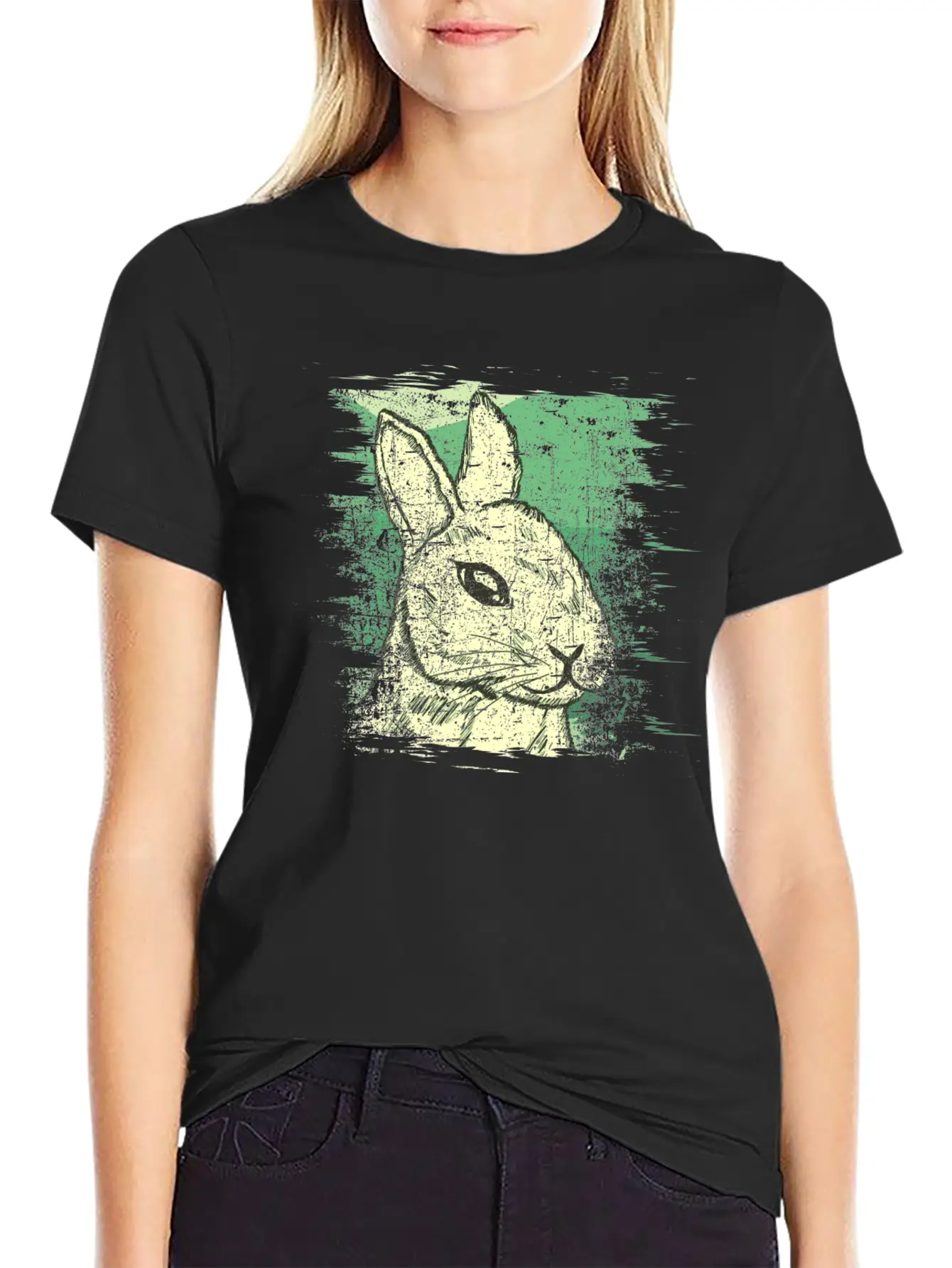 Rabbit Stylish Everyday T-Shirt – Unisex Basic Cotton Tee