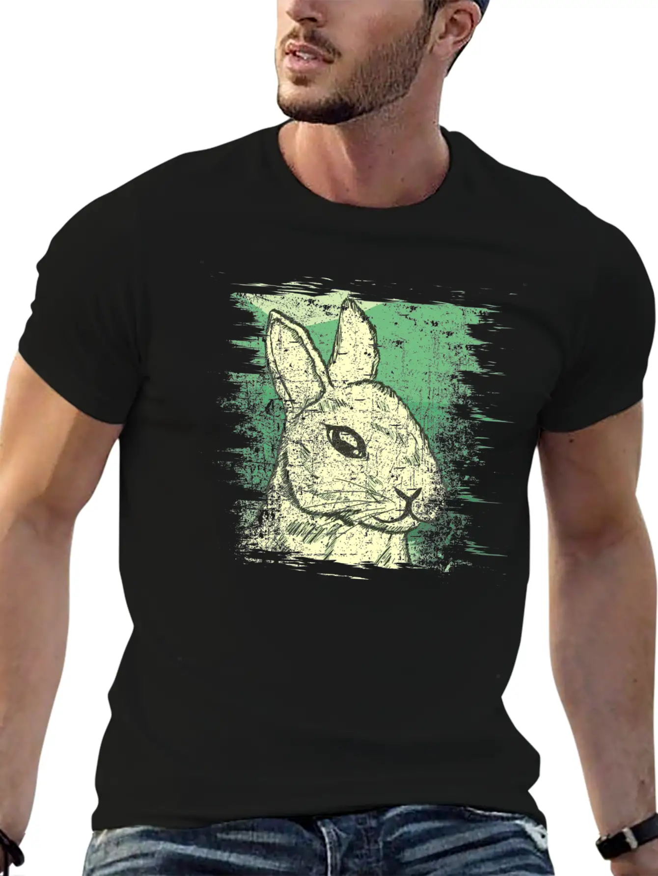 Rabbit Stylish Everyday T-Shirt – Unisex Basic Cotton Tee